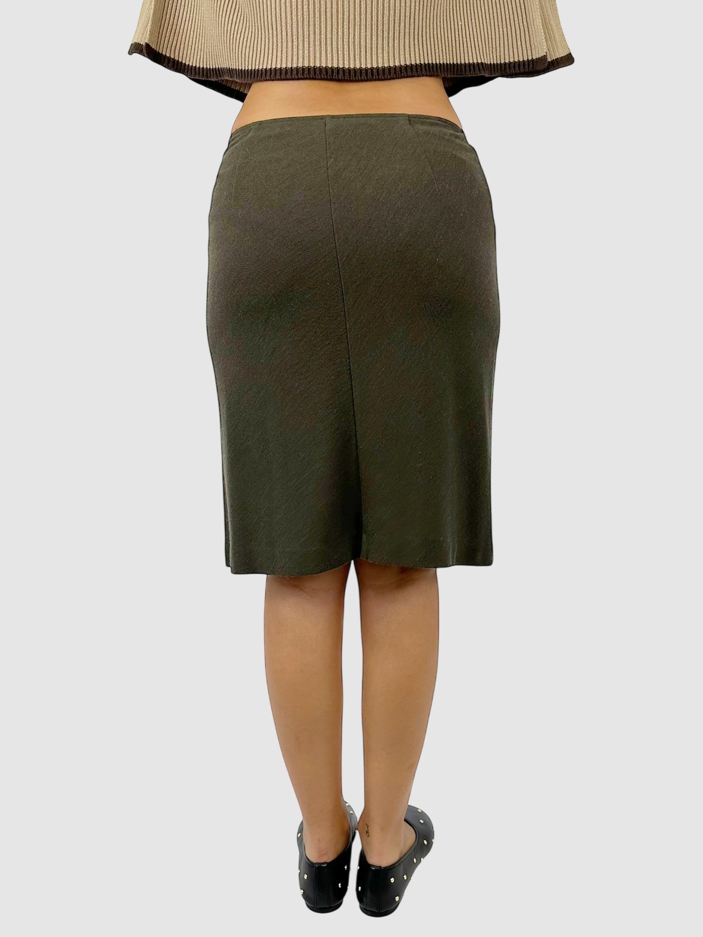 Wool Midi Skirt