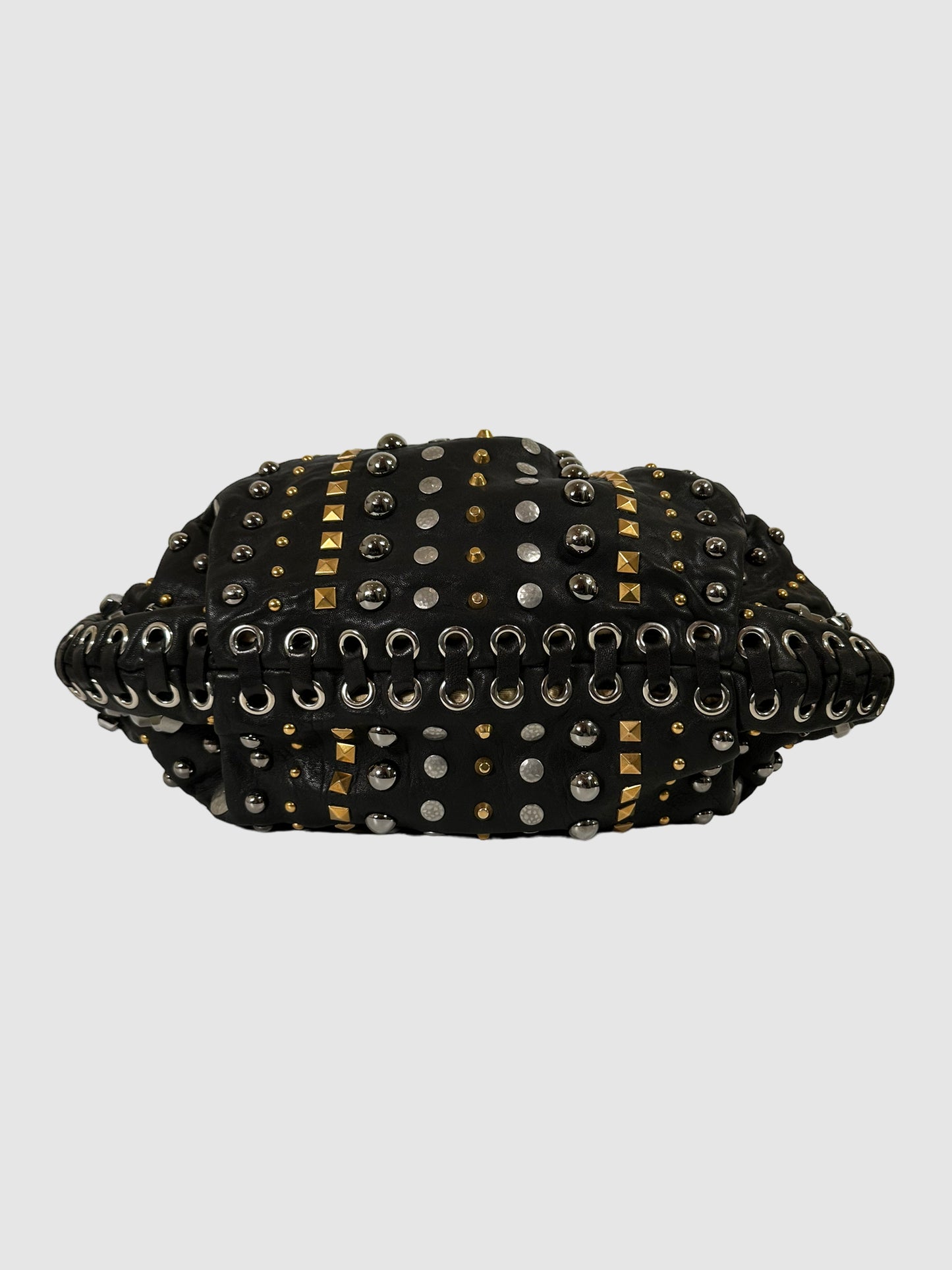 Miu Miu Studded Pleated Handle Bag