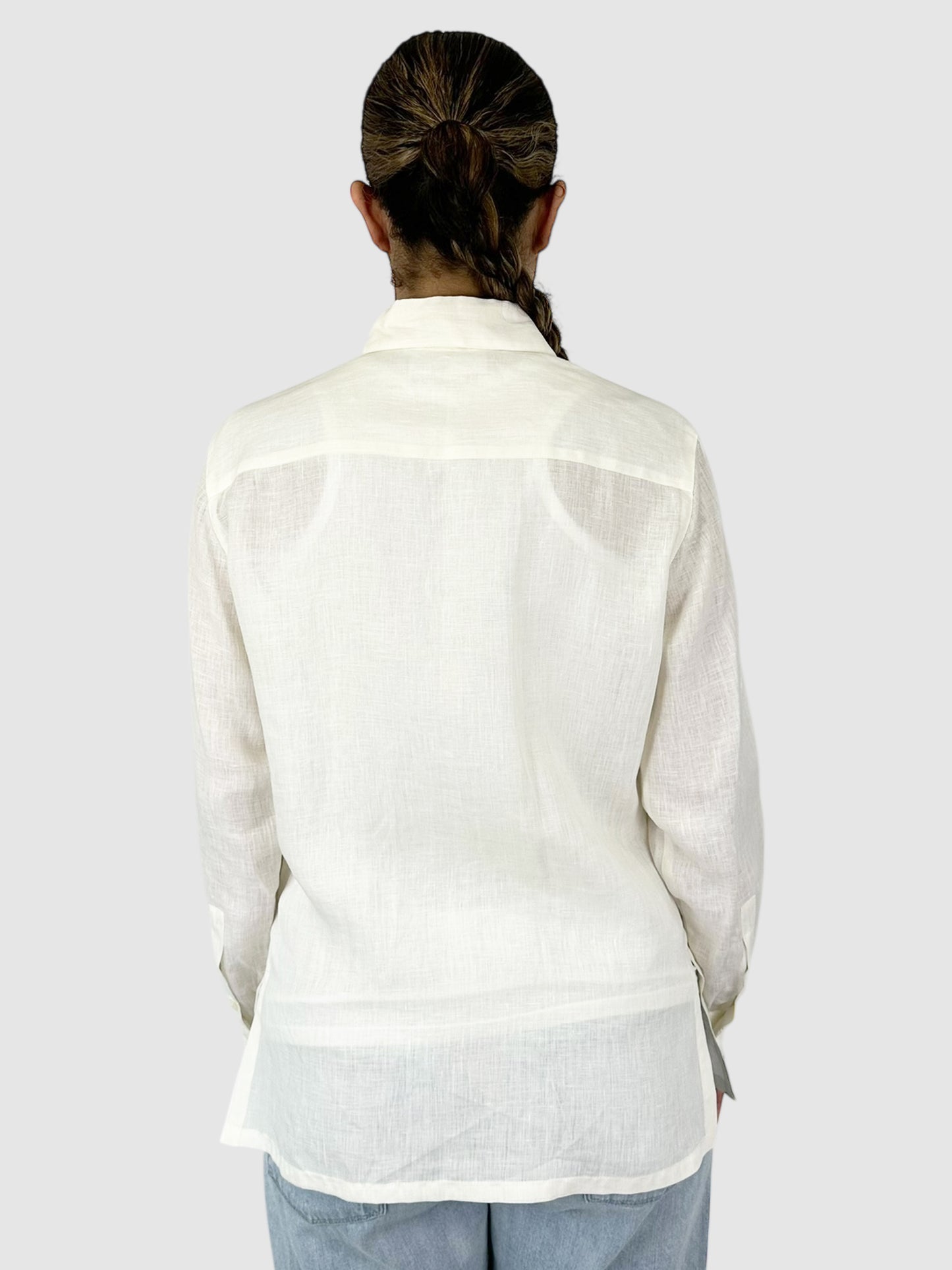 Linen Button-Up Top
