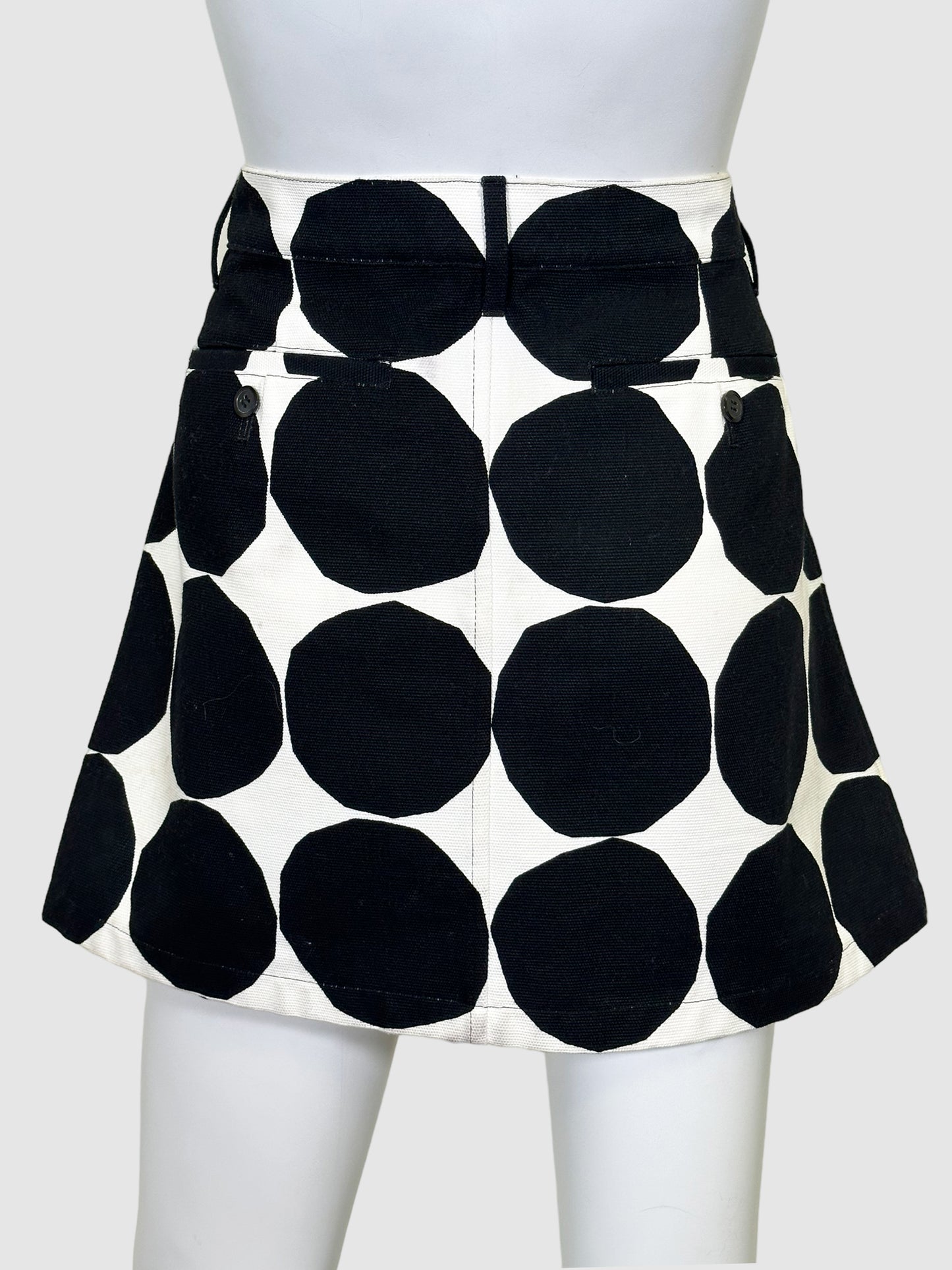 Polka Dot Mini Skirt - Size L
