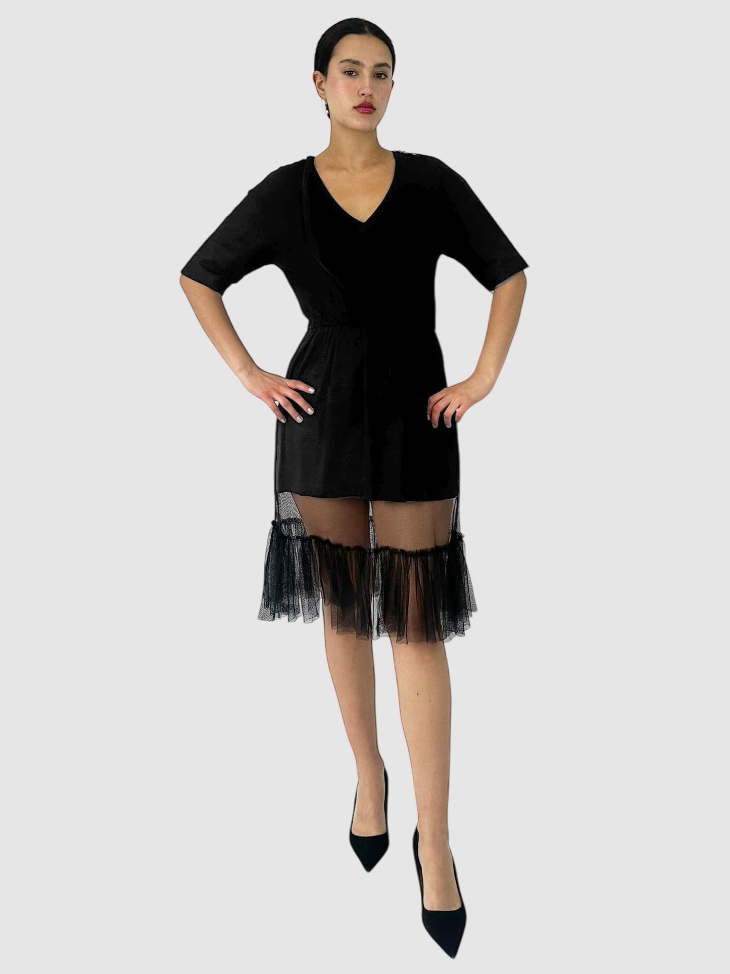 Tulle Hem Dress
