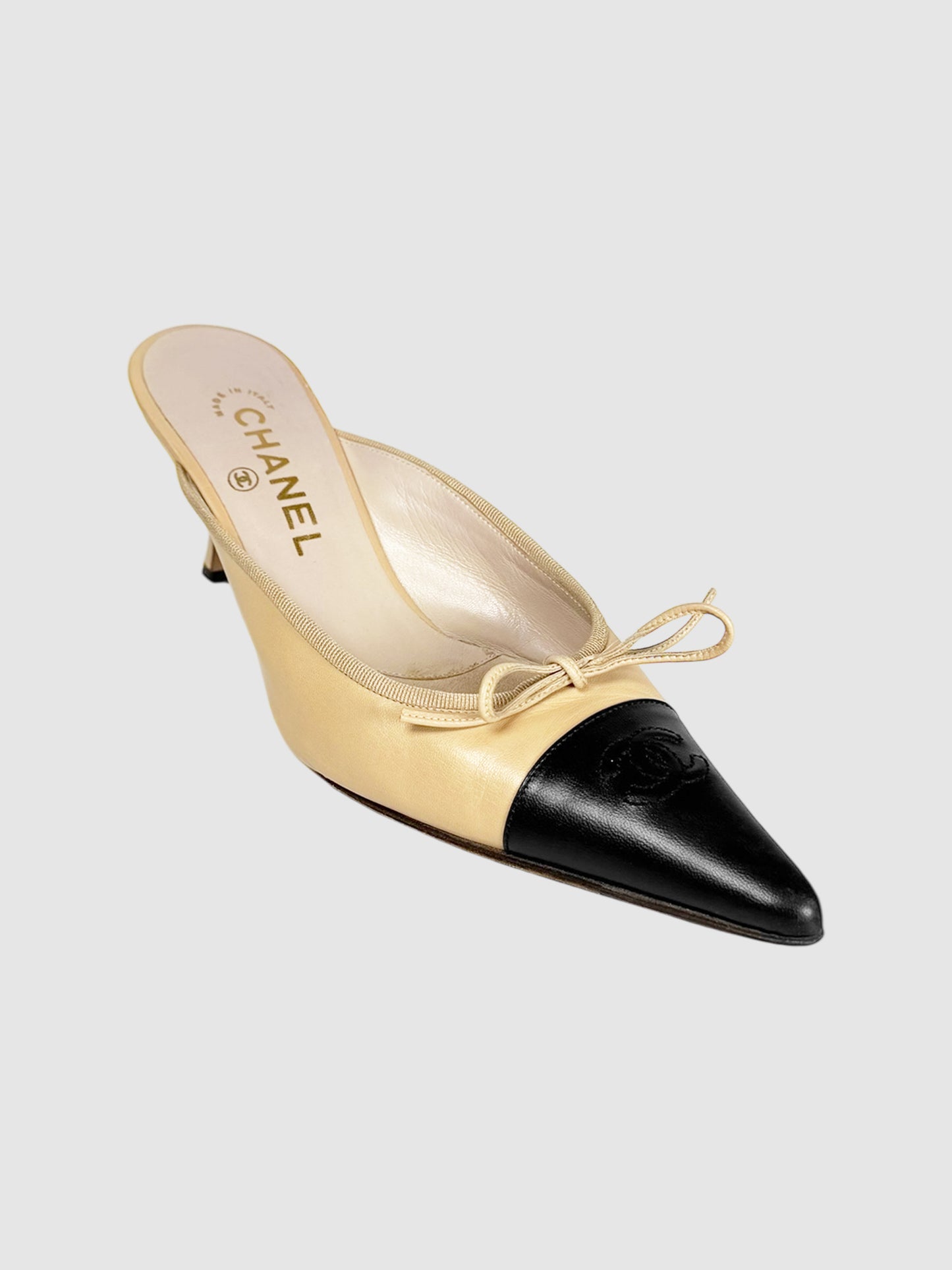 CC Cap Toe Leather Mules