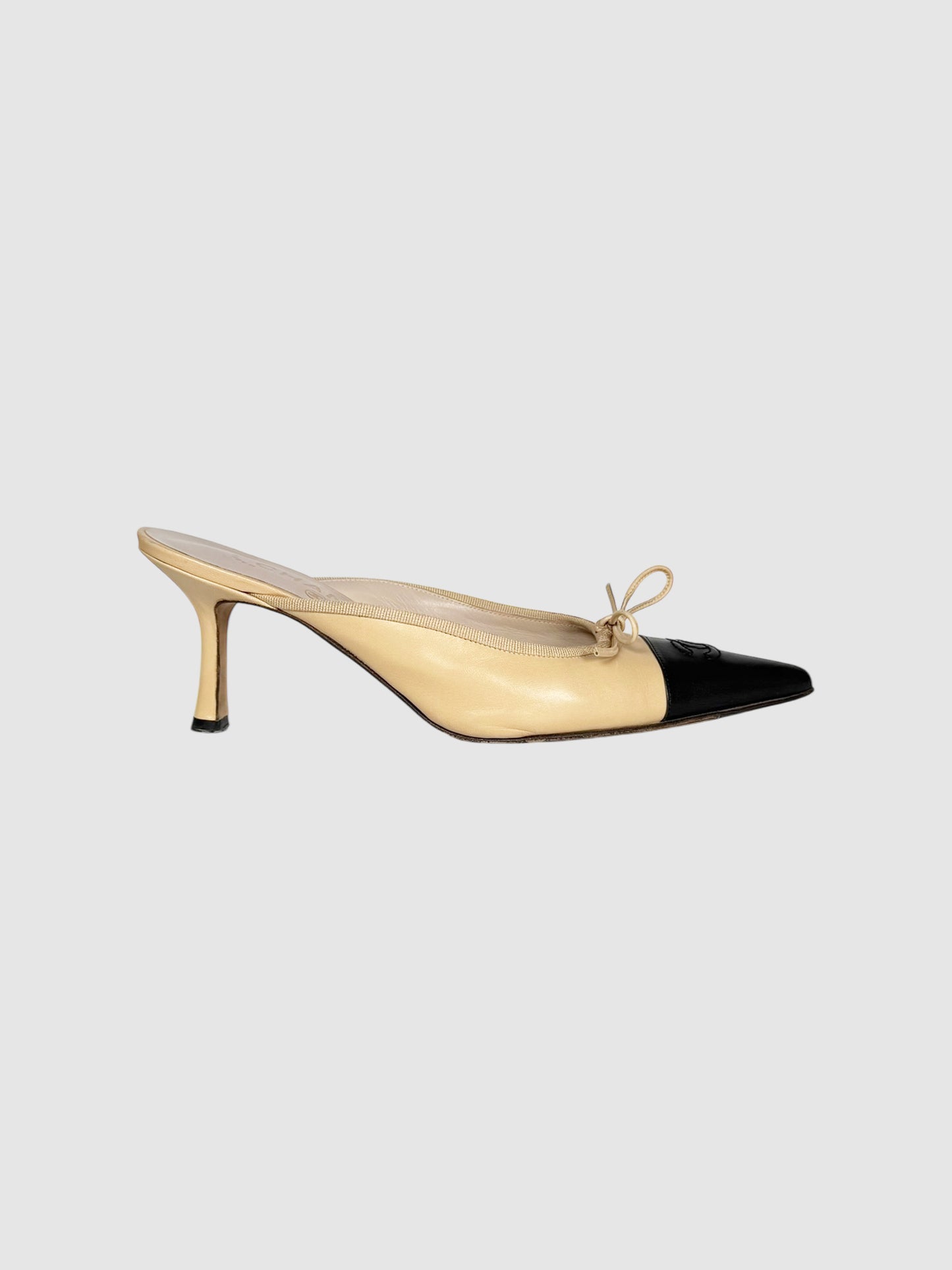 CC Cap Toe Leather Mules