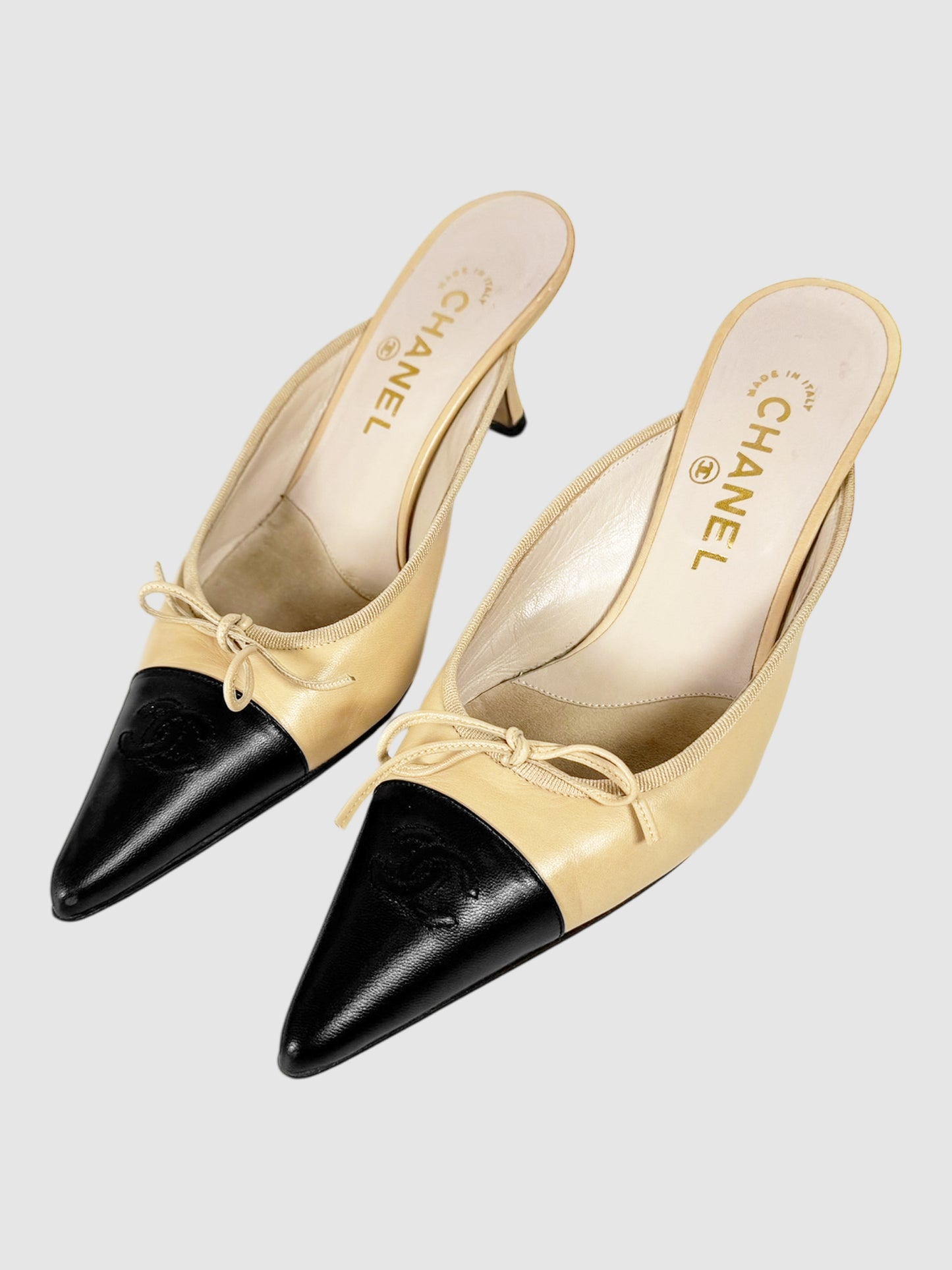 CC Cap Toe Leather Mules