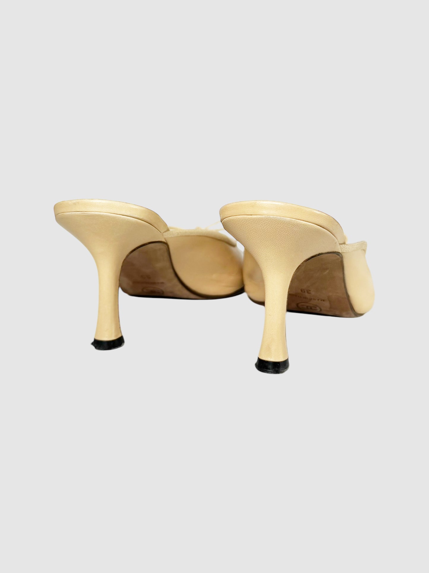 CC Cap Toe Leather Mules
