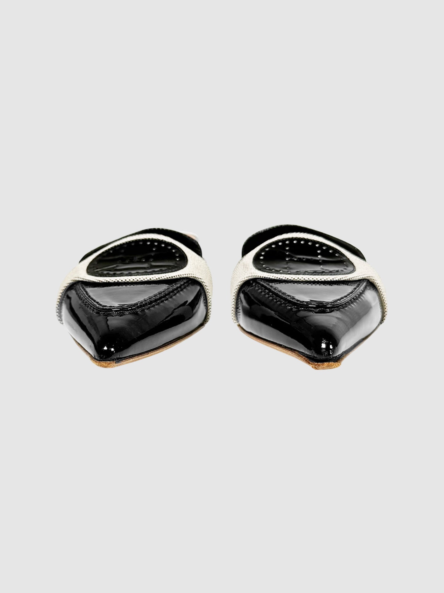 H Leather Mules