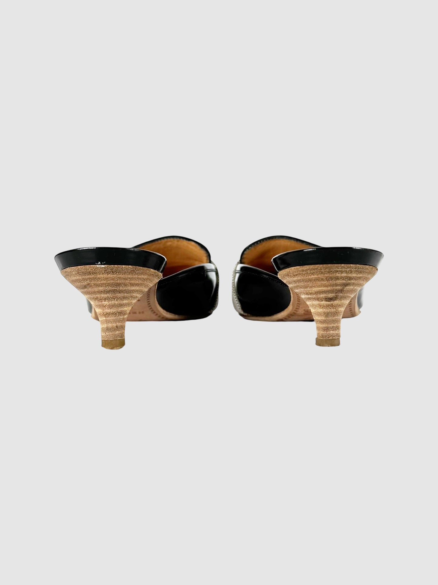 H Leather Mules