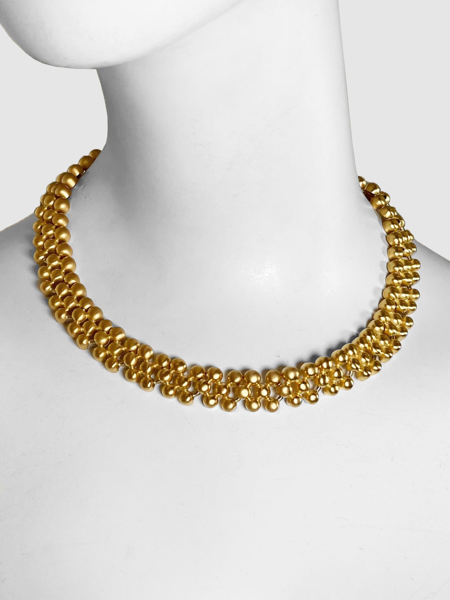 Vintage Bead Row Necklace
