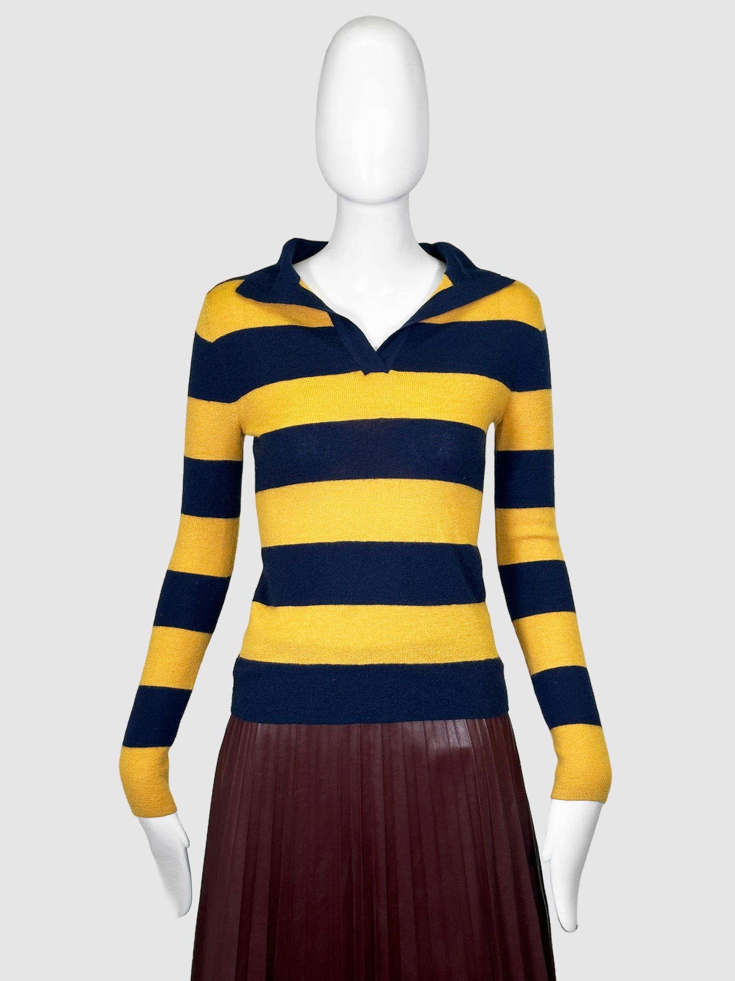 Striped Cashmere Sweater - Size XS