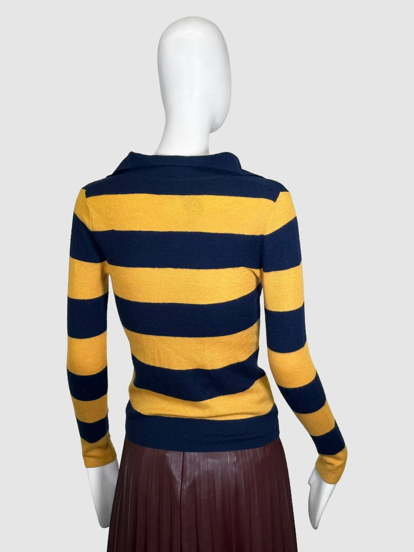 Striped Cashmere Sweater - Size XS