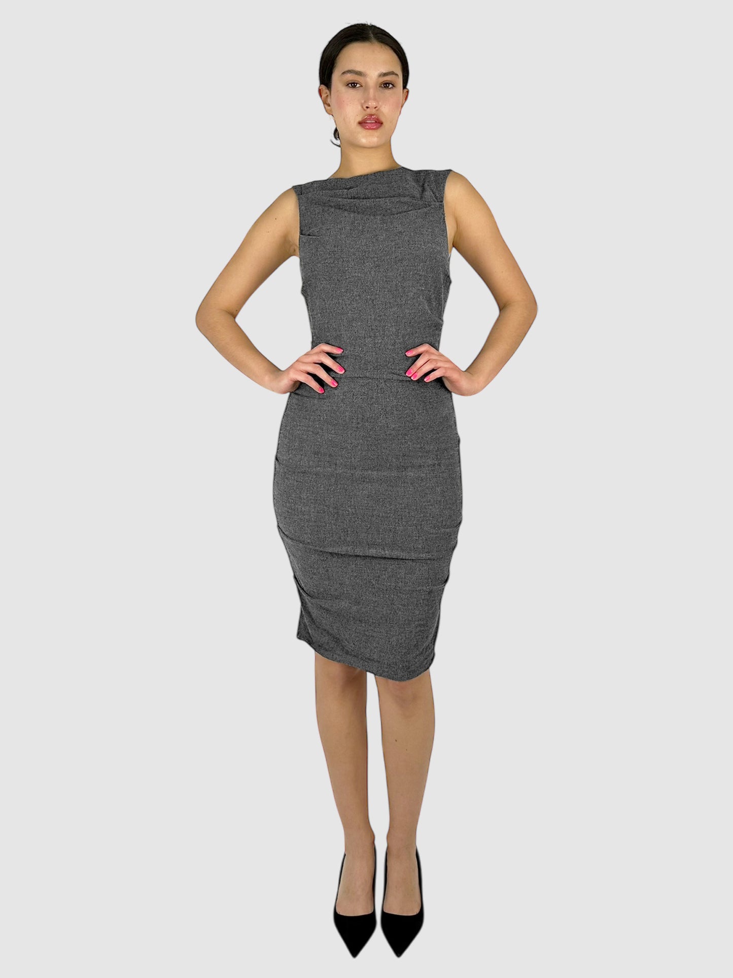 Sleeveless Midi Dress - Size 6