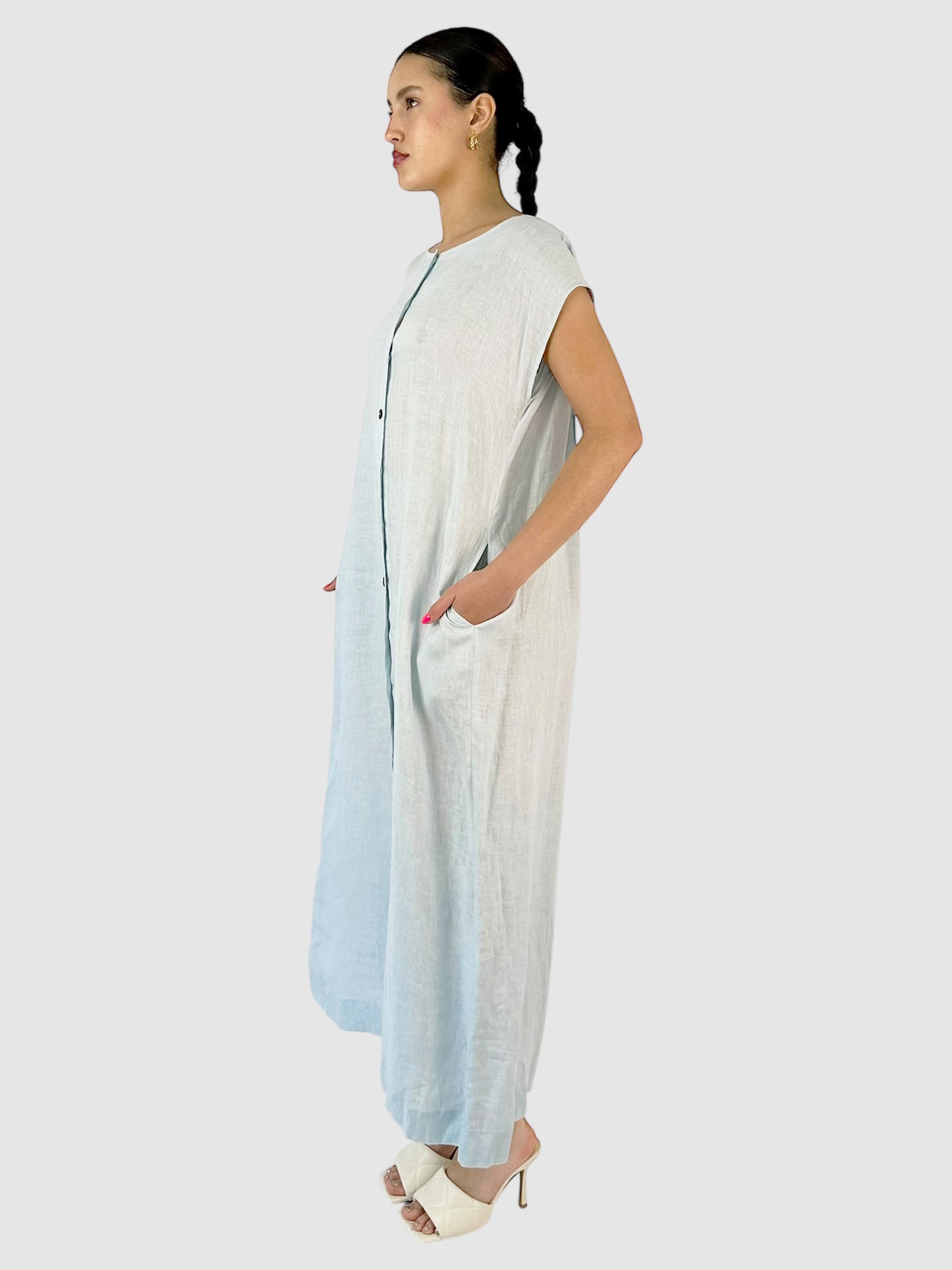 Sleeveless Linen Dress