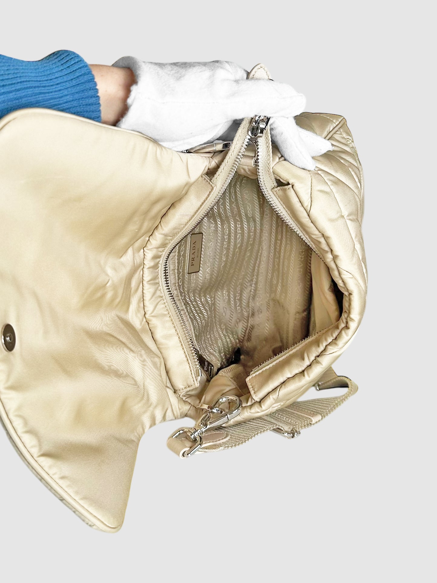 Re-Nylon Padded Shoulder Bag