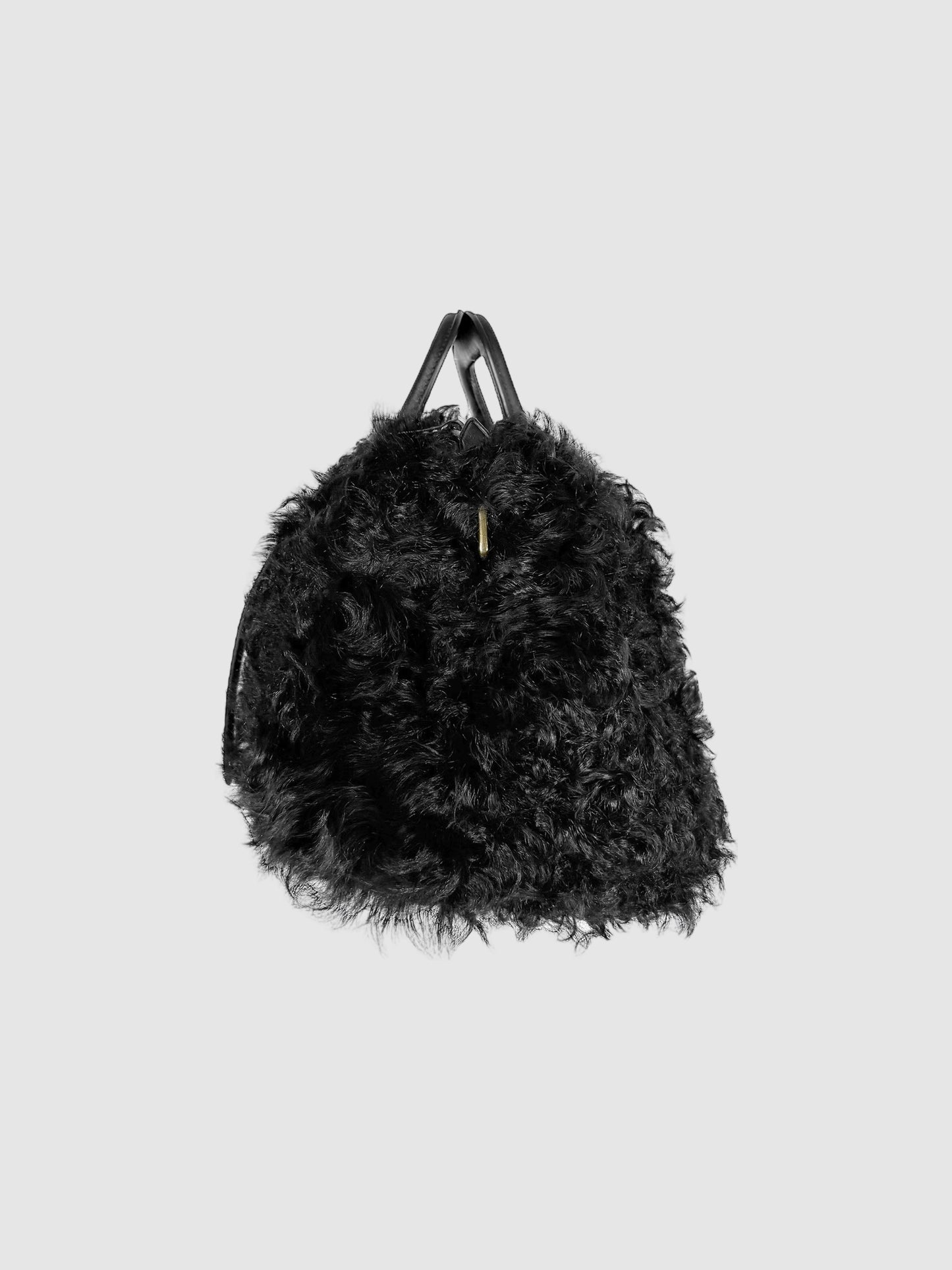 Shearling Handle Bag