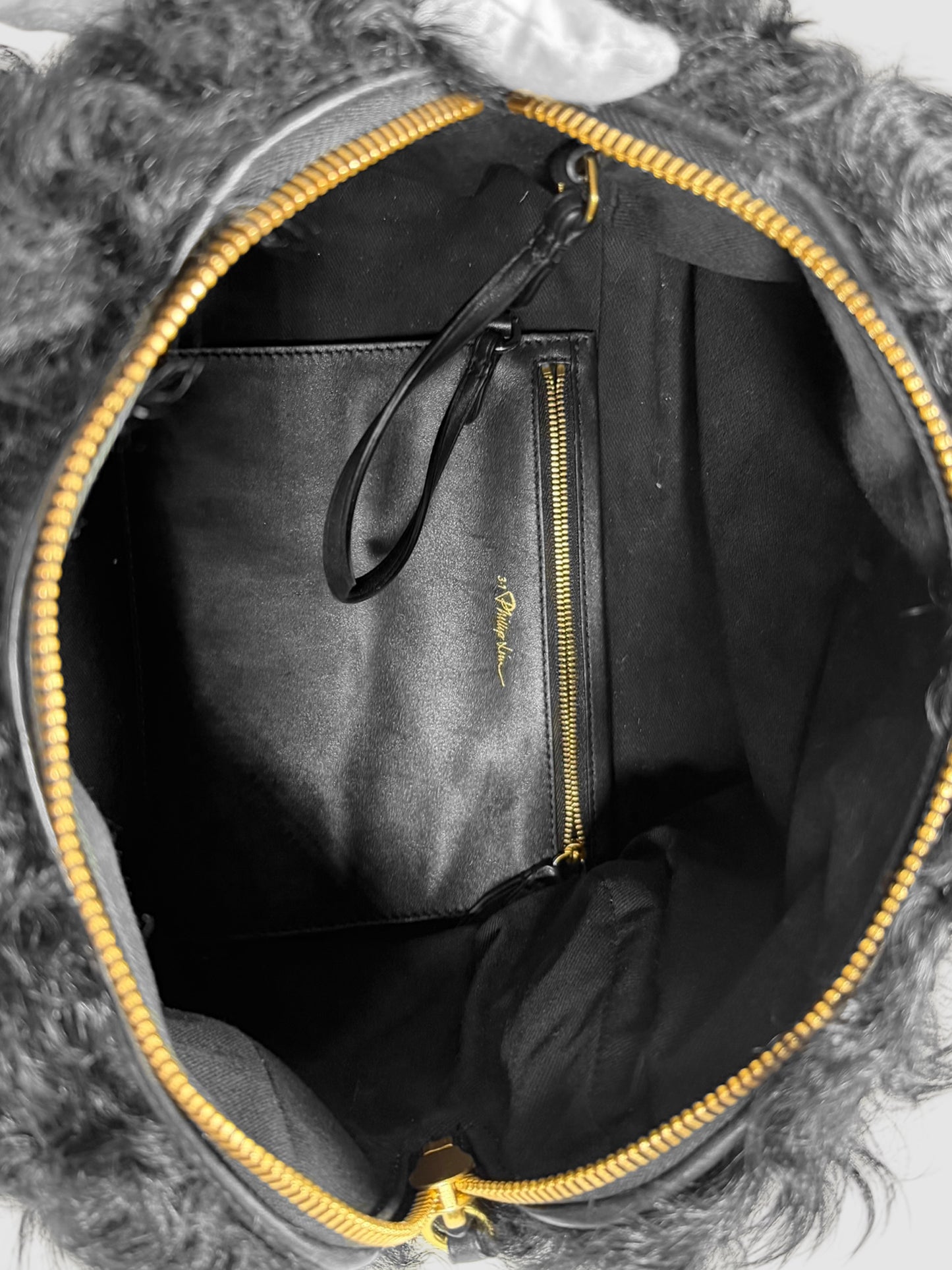 Shearling Handle Bag