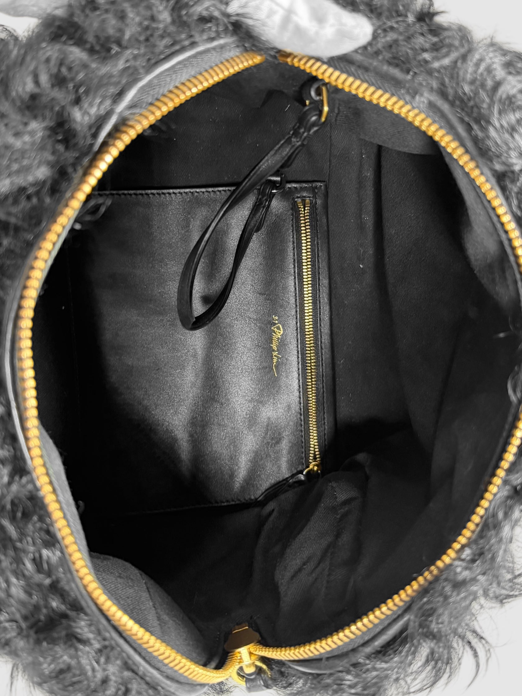 Shearling Handle Bag