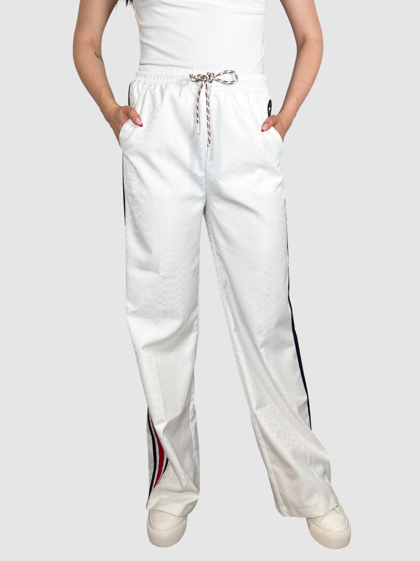 Horsebit Patterned Pants