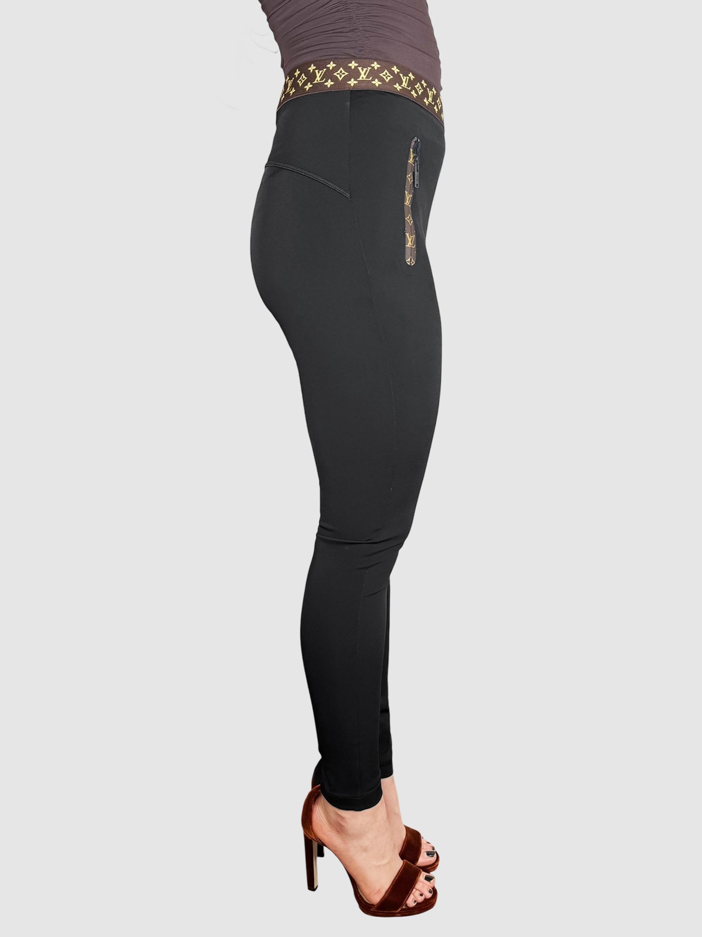 Monogram Belt Leggings