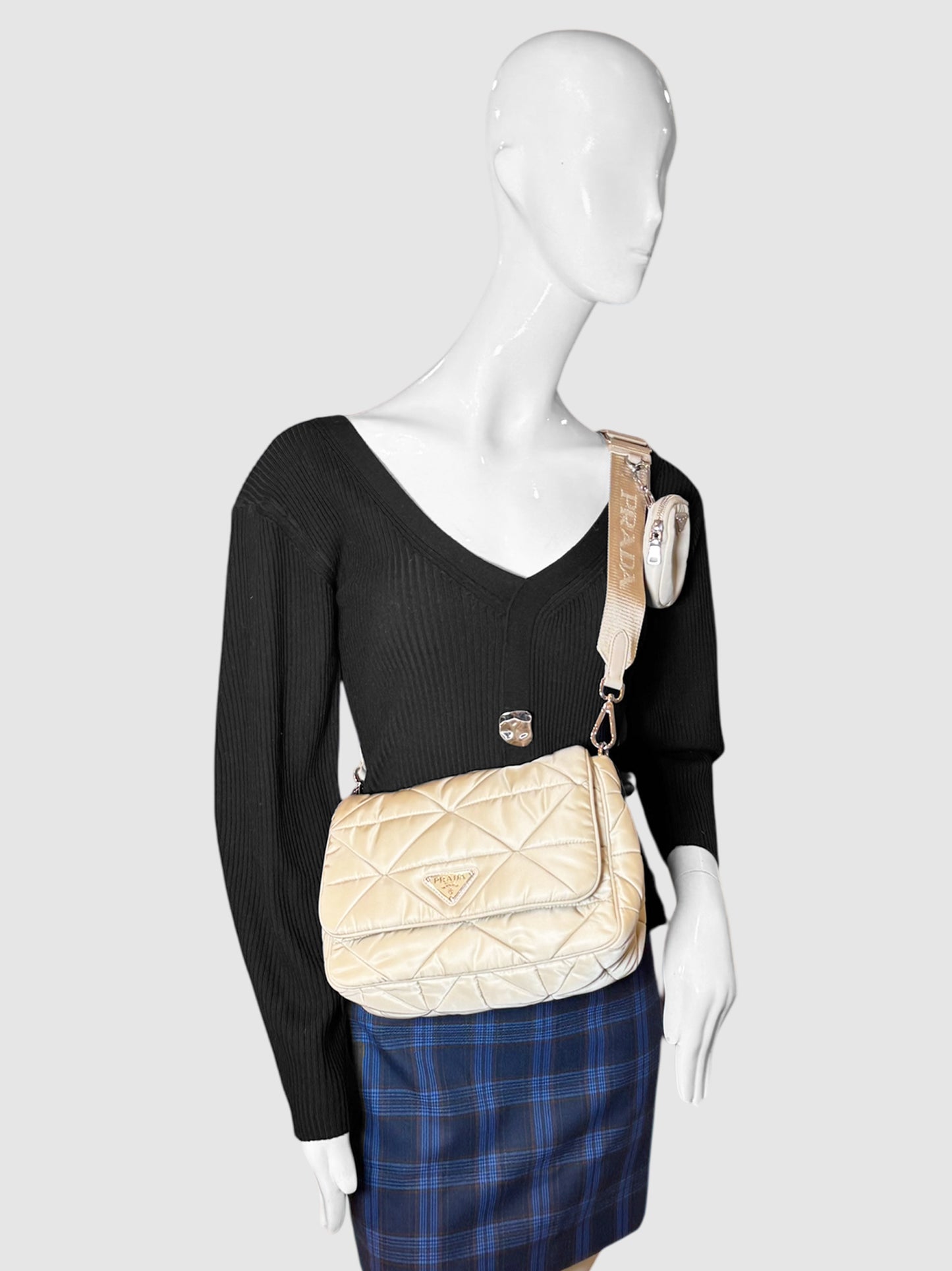 Re-Nylon Padded Shoulder Bag