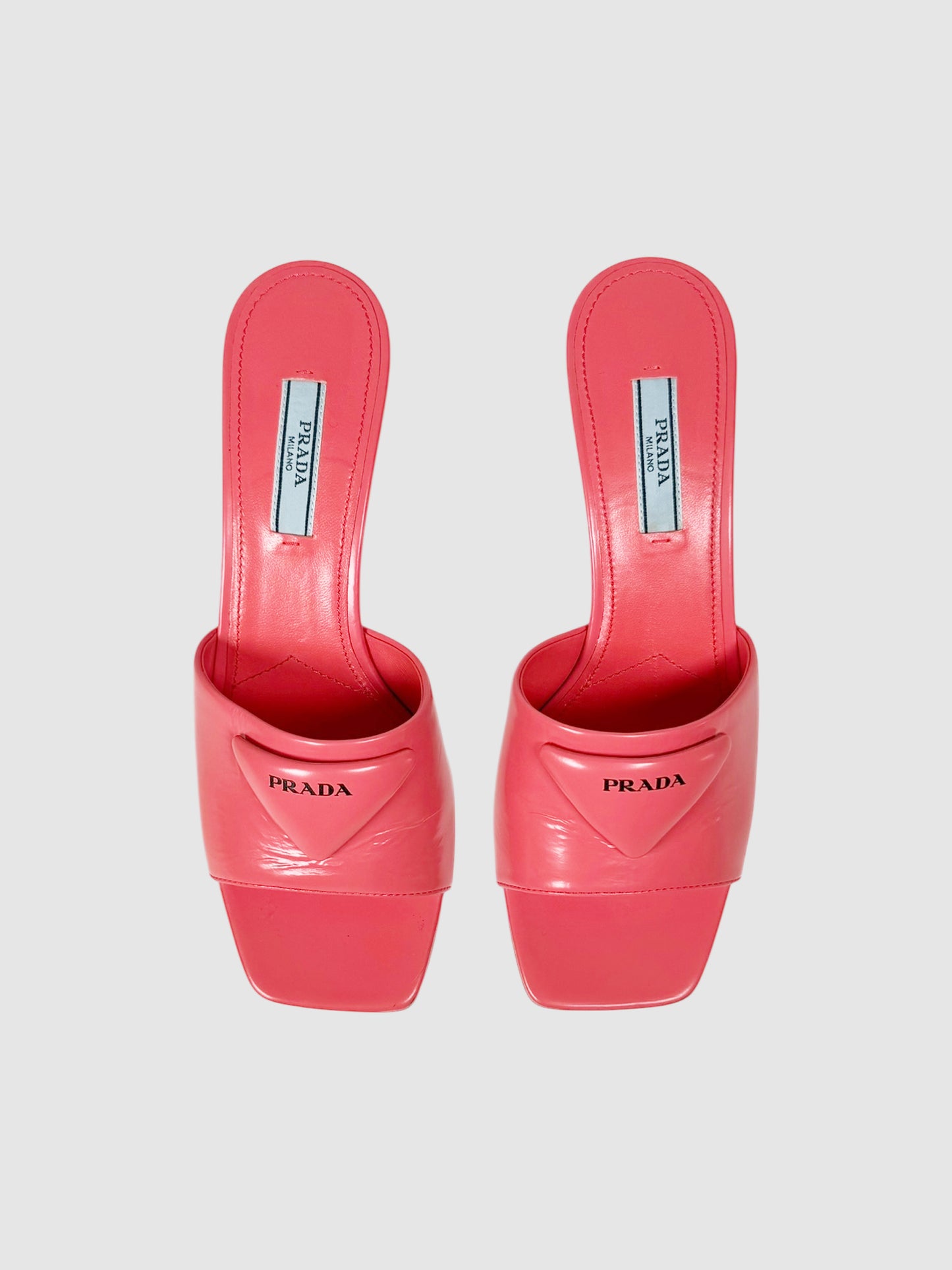 Logo Leather Mules