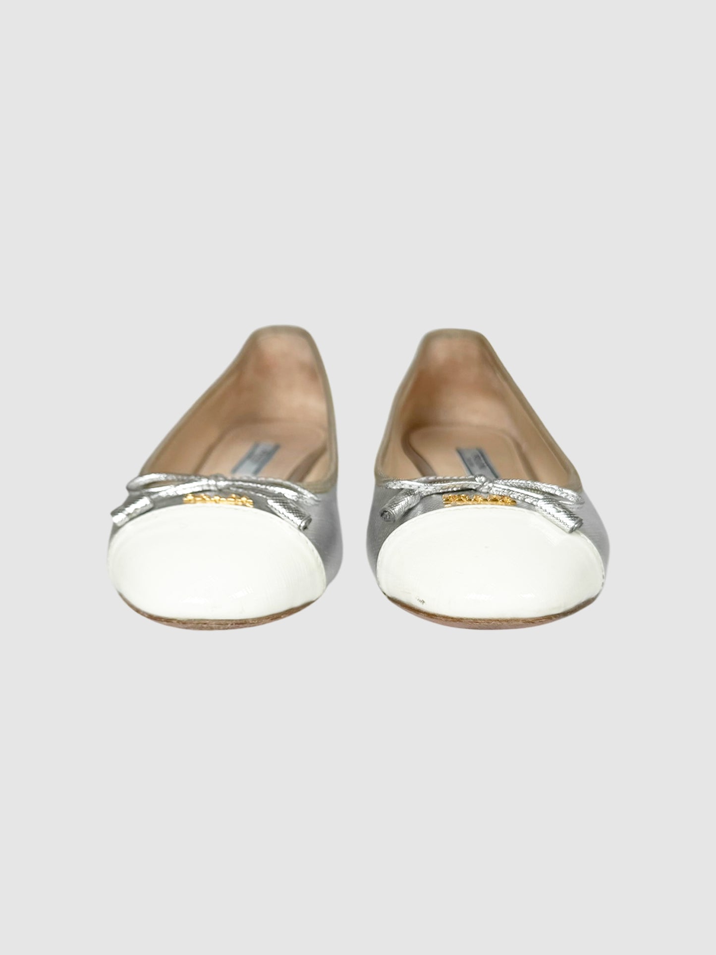 Metallic Leather Flats
