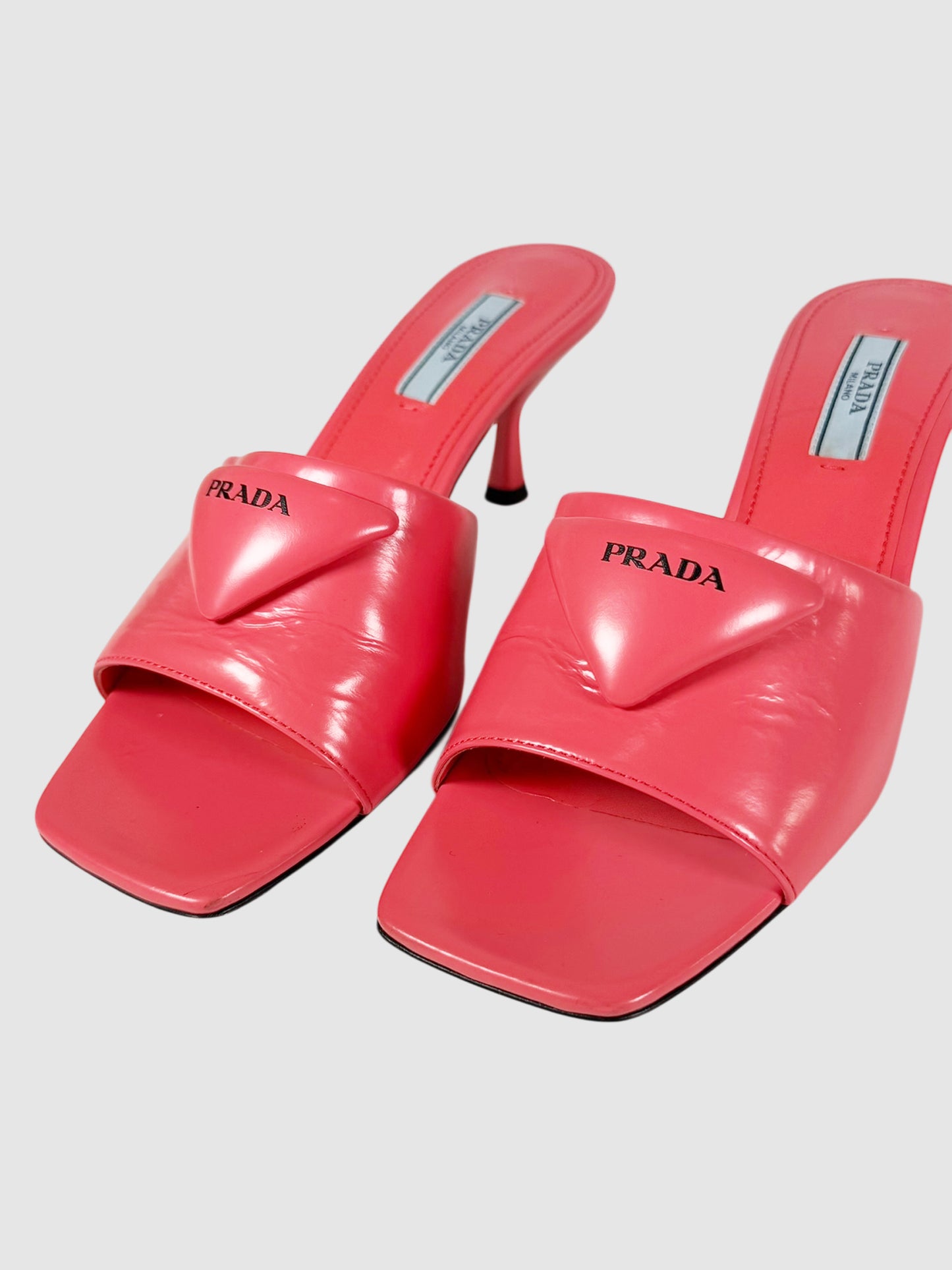 Logo Leather Mules