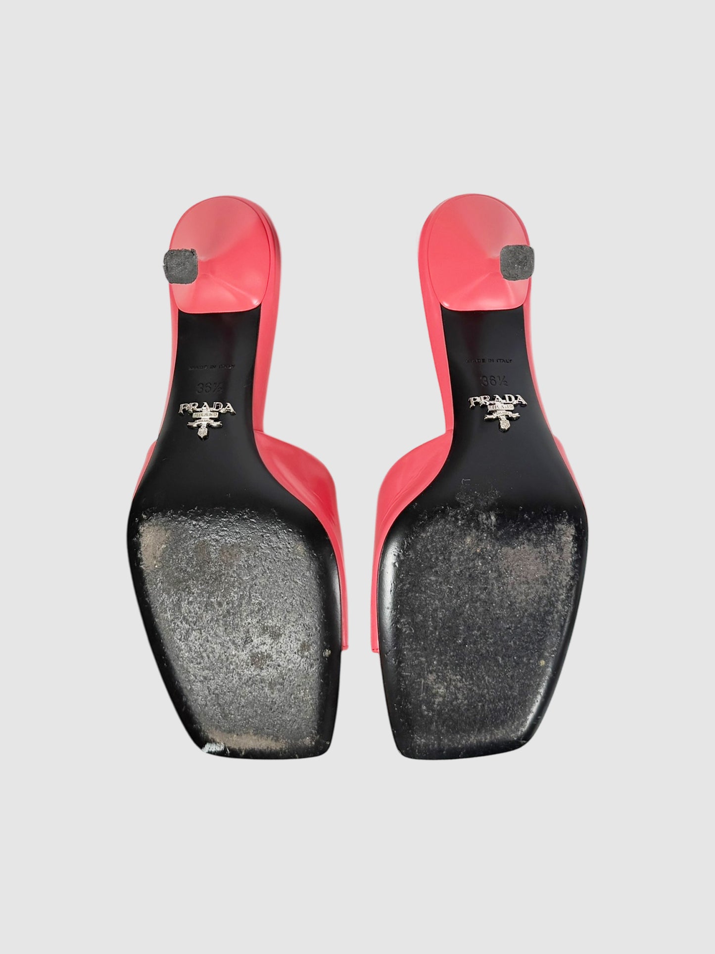 Logo Leather Mules