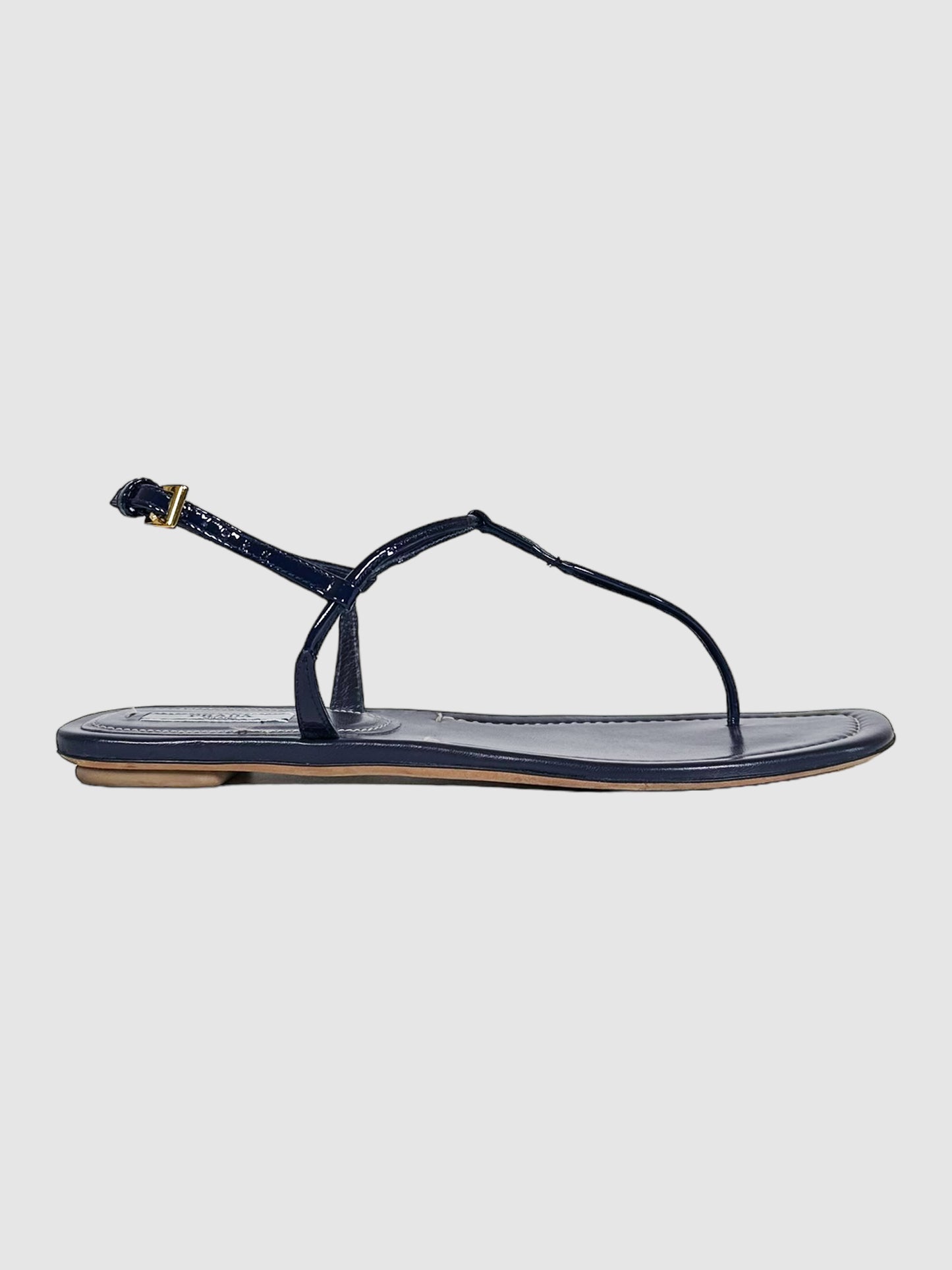 Flat Thong Sandals - Size 38.5