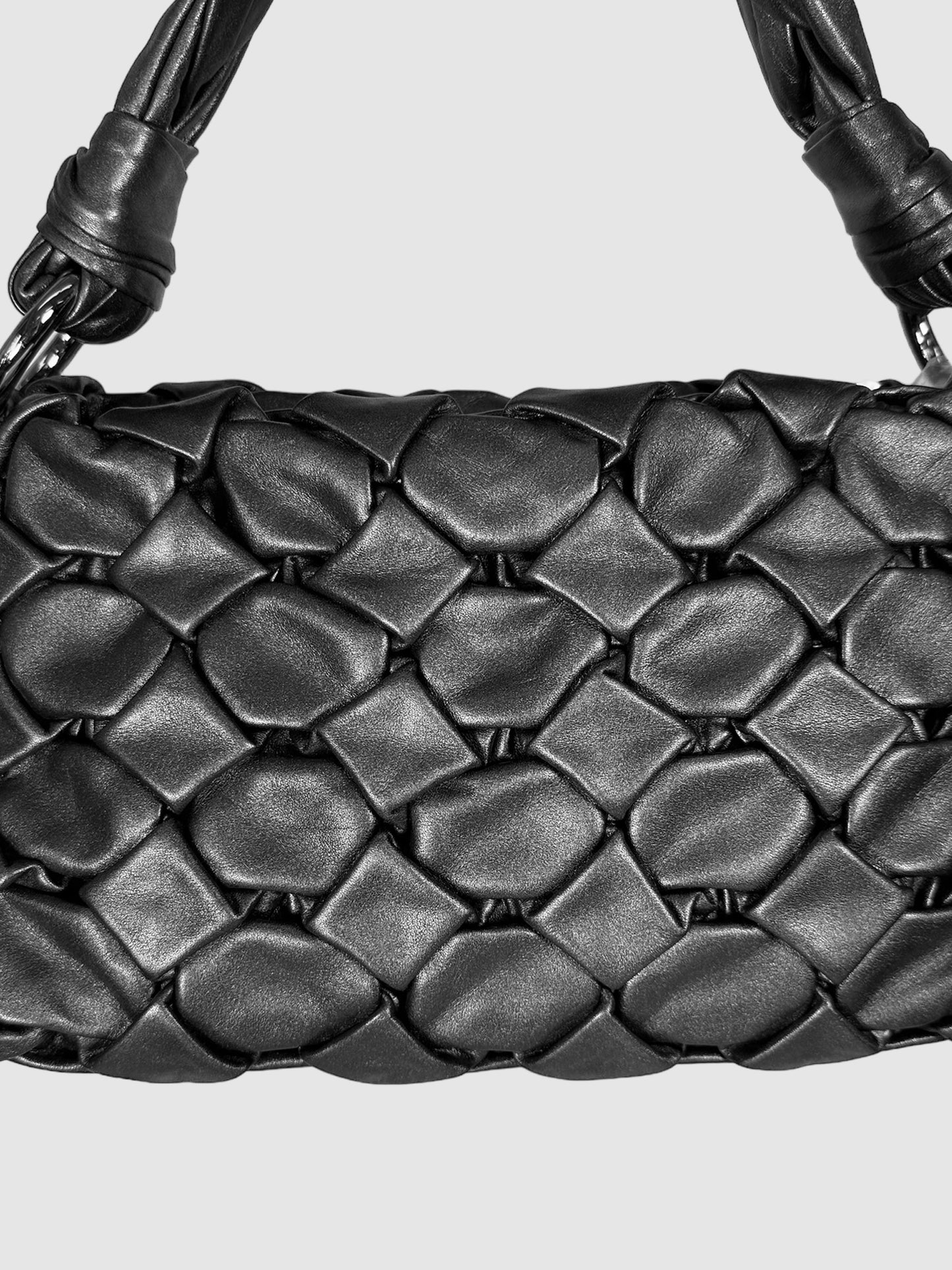 Woven Nappa B Shoulder Bag