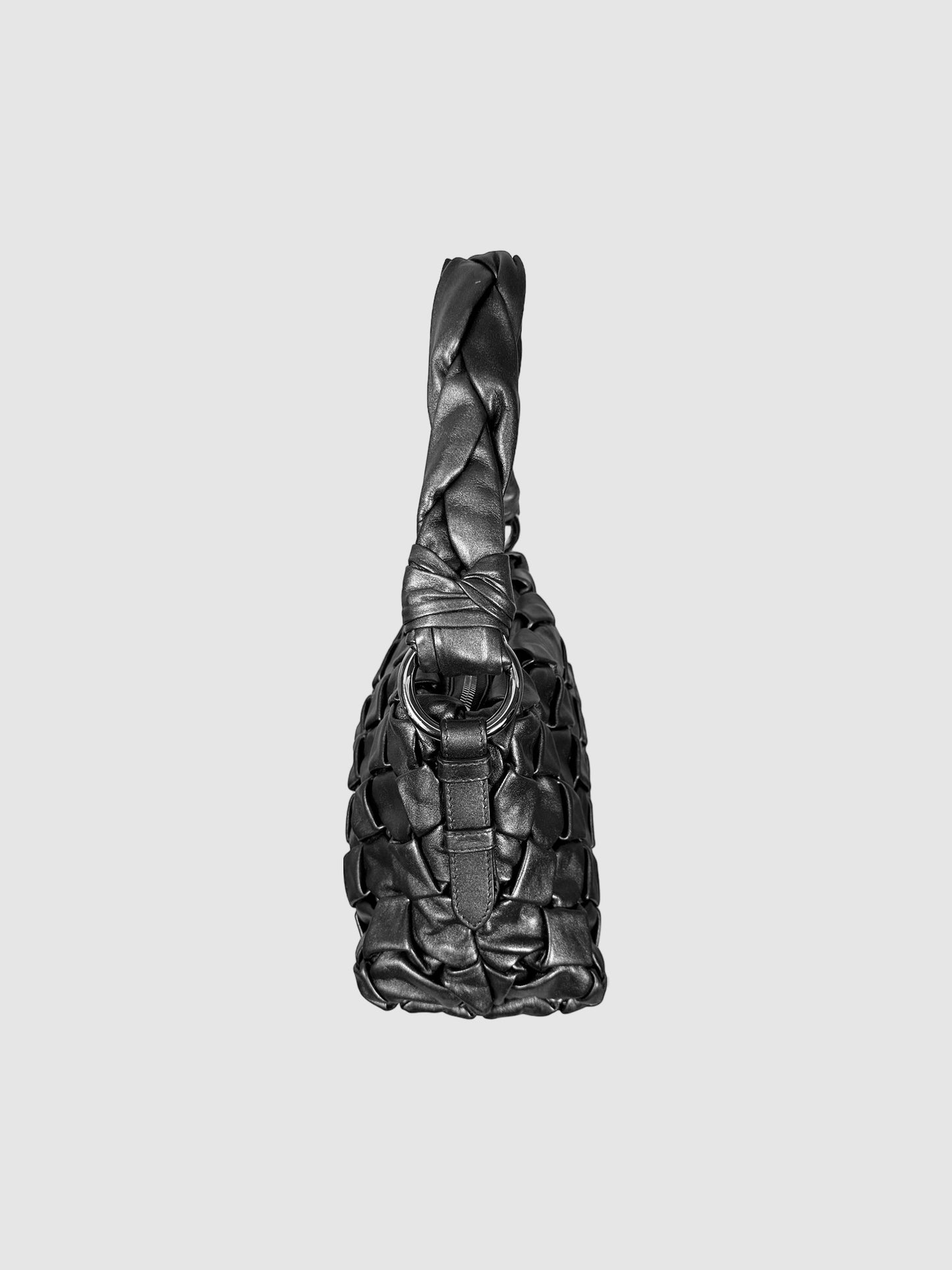 Woven Nappa B Shoulder Bag