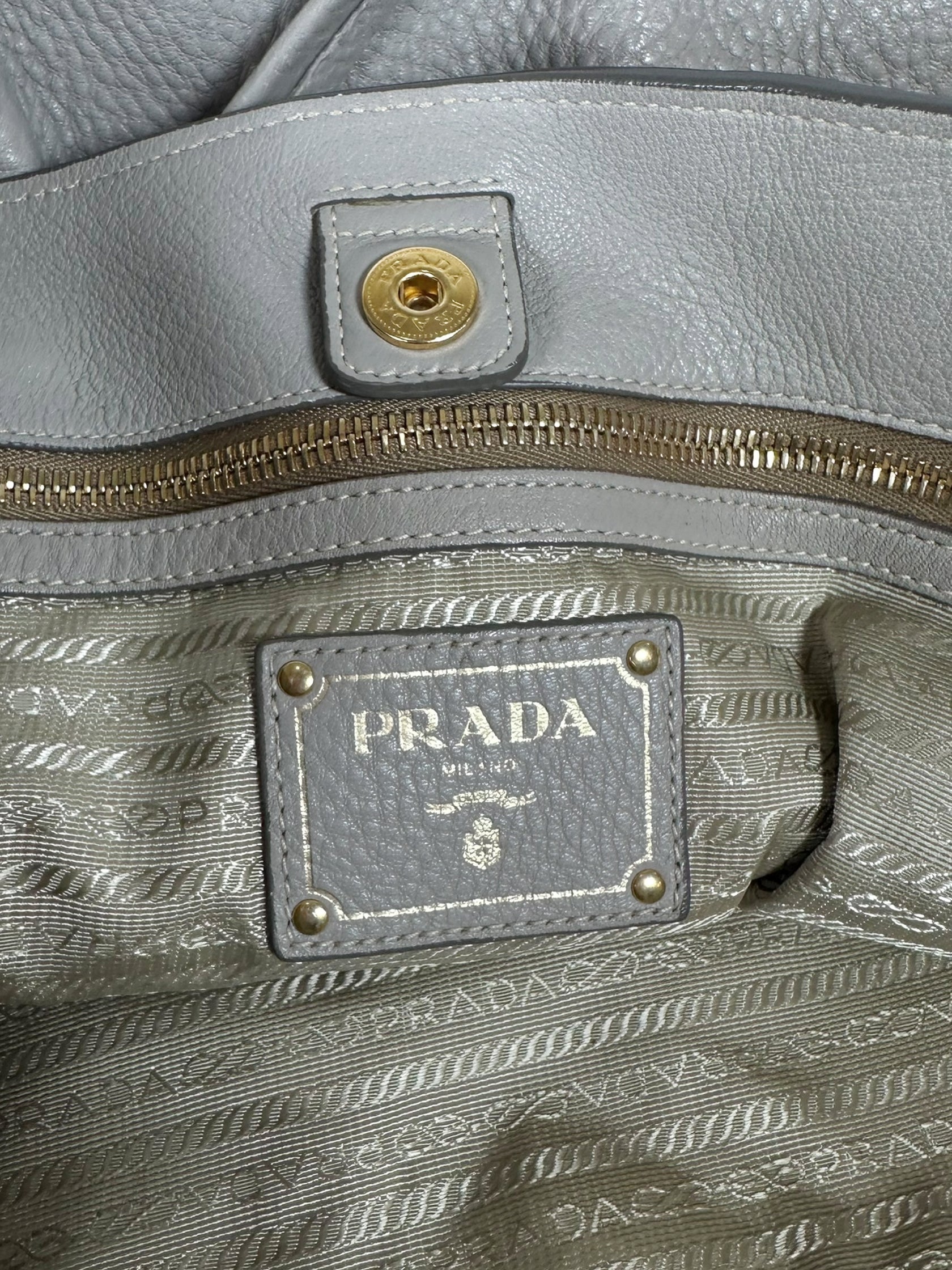 Vitello Daino Side Zip Tote Bag