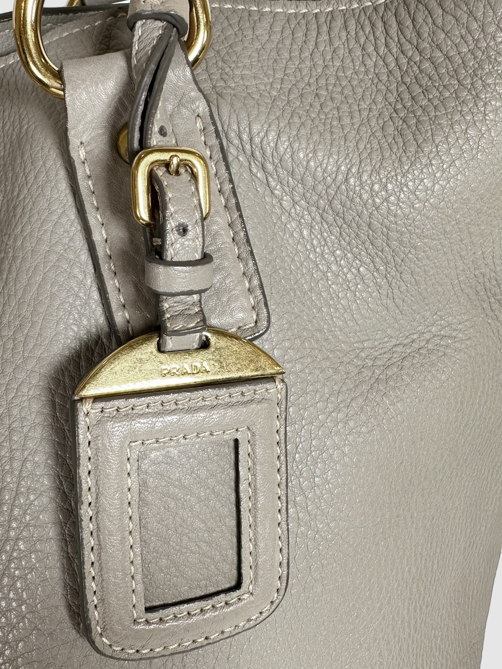 Vitello Daino Side Zip Tote Bag