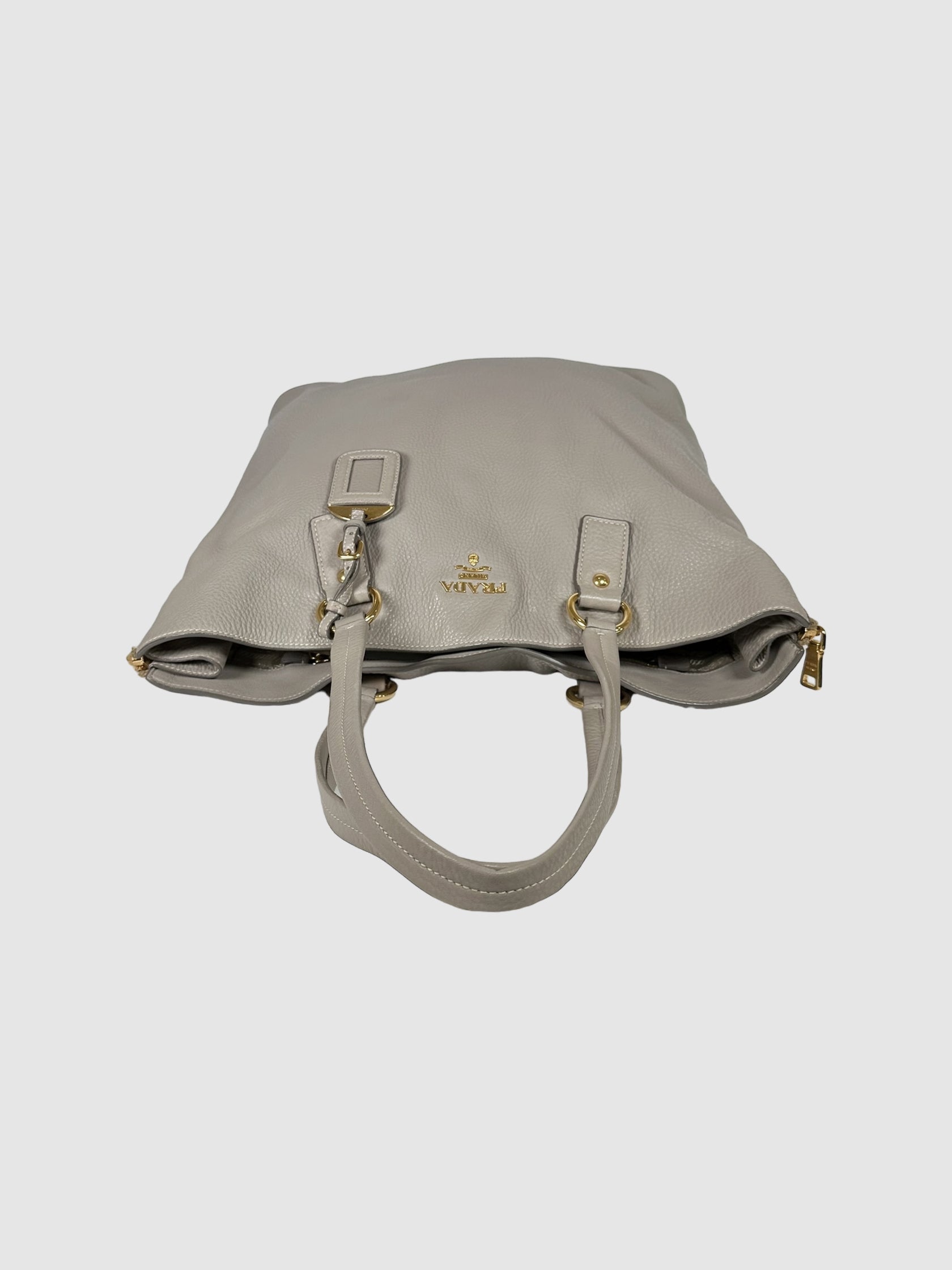 Vitello Daino Side Zip Tote Bag
