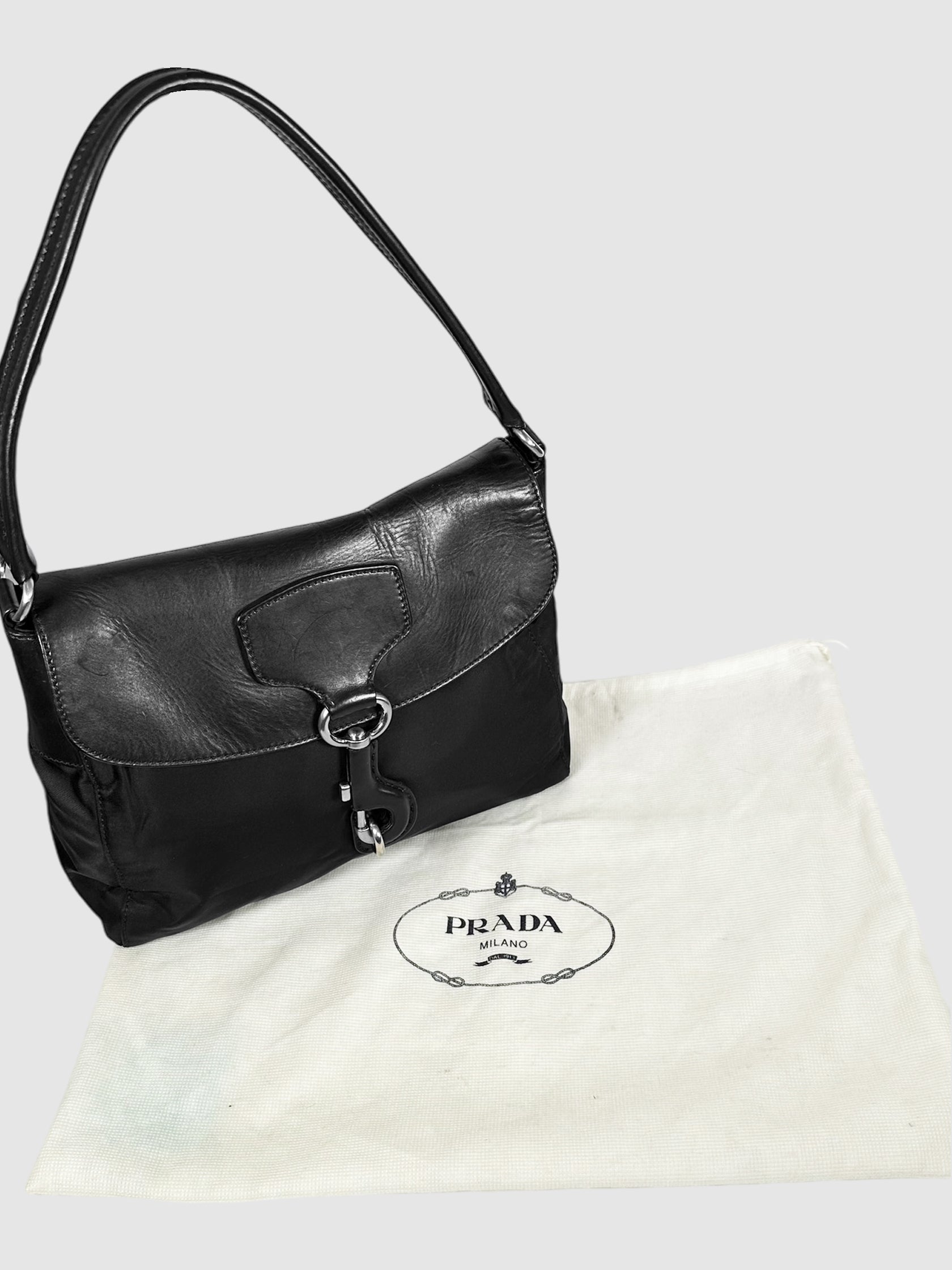 Tessuto Clasp Shoulder Bag