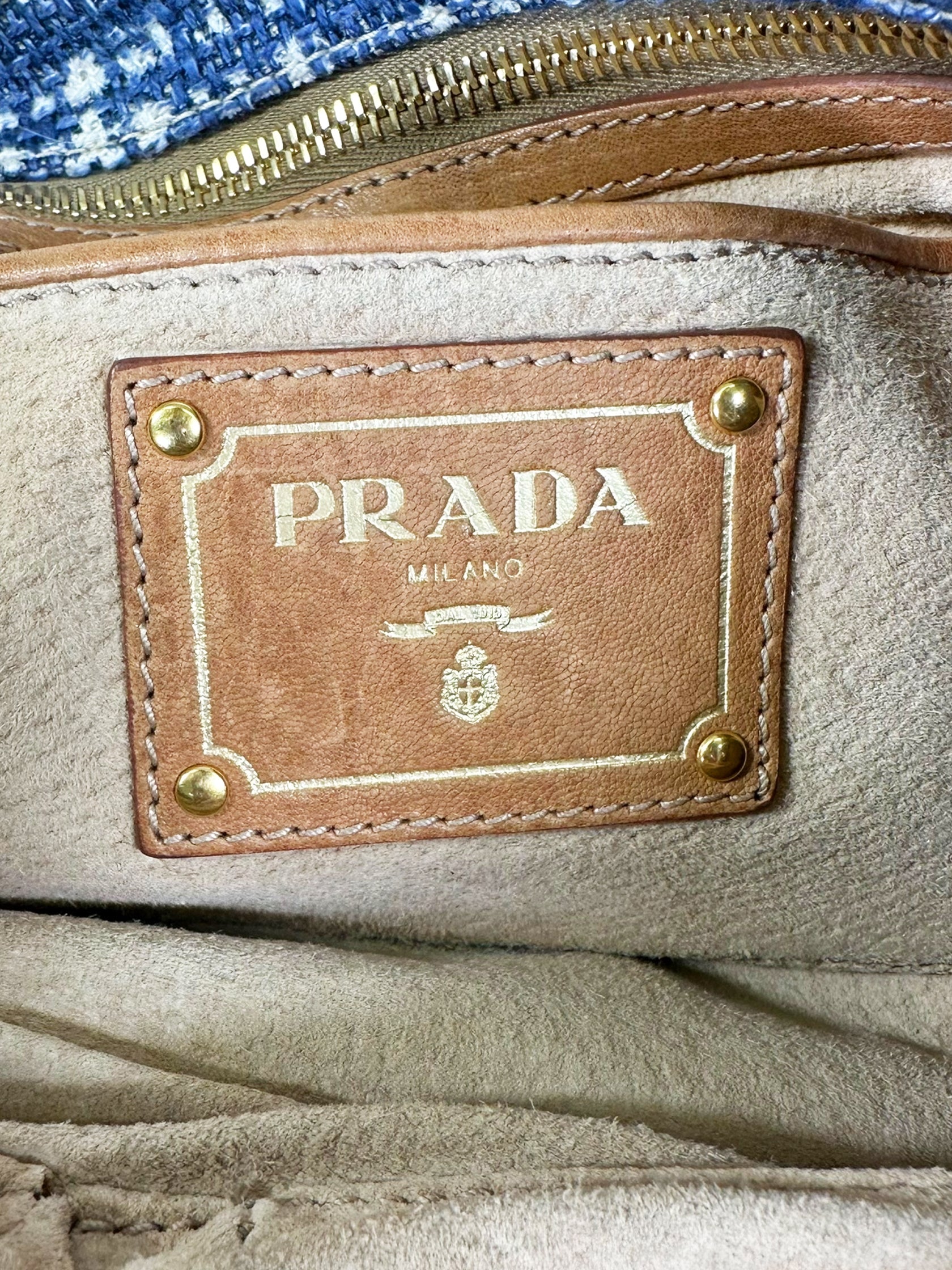 Tela Tweed Flap Shoulder Bag