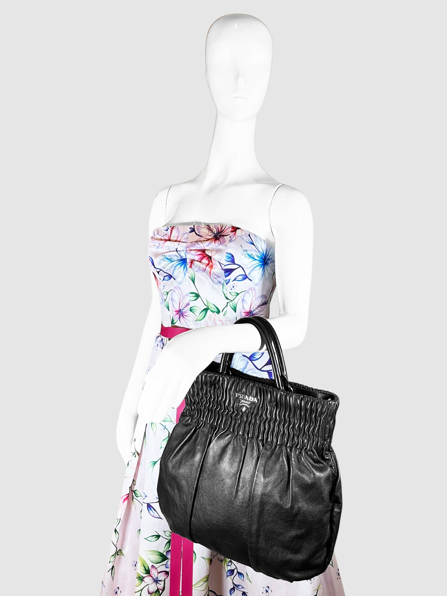 Nappa Handle Bag