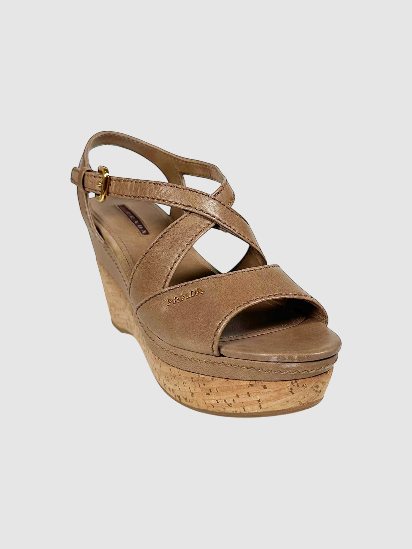 Strappy Leather Wedges