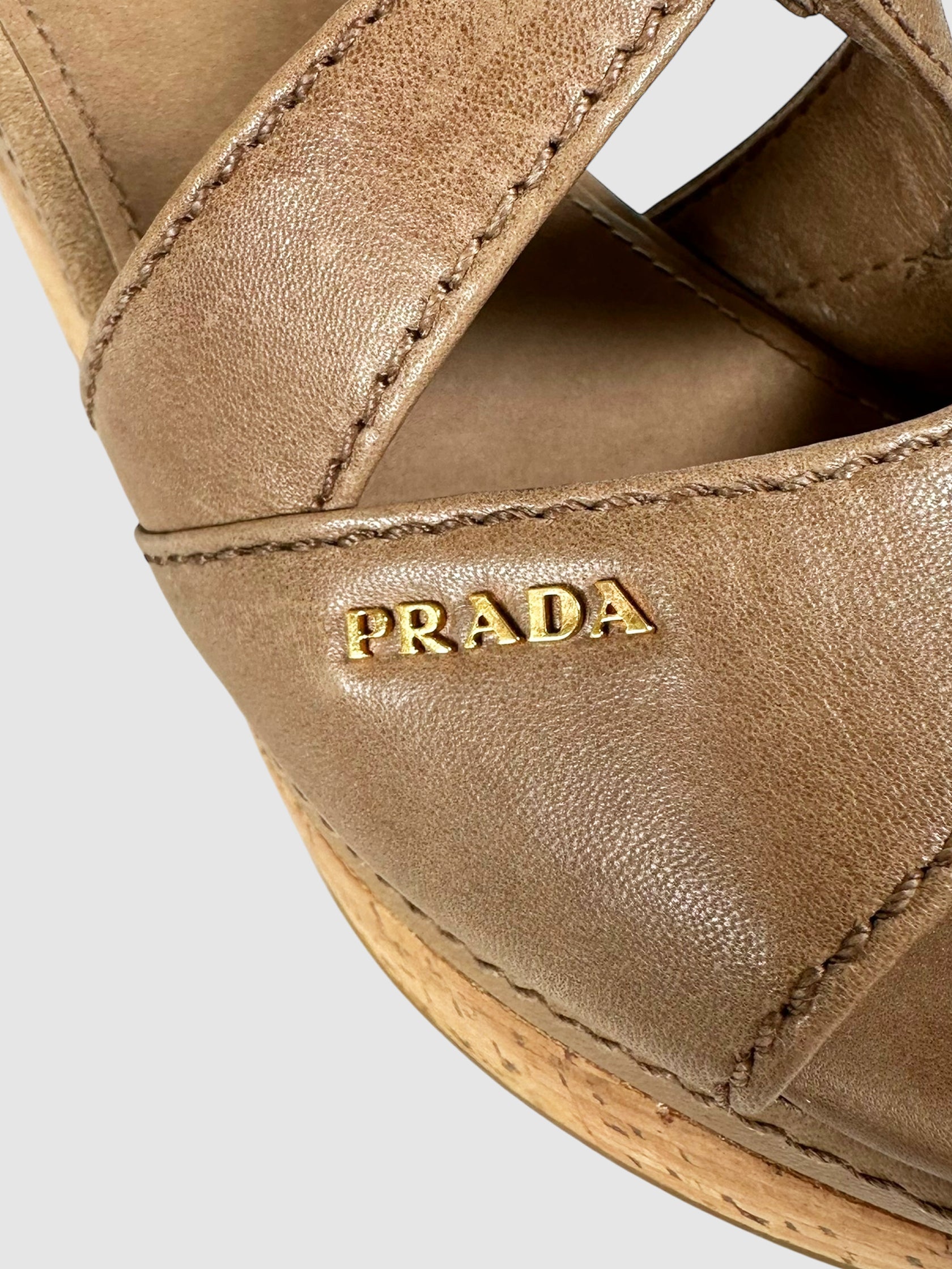 Strappy Leather Wedges