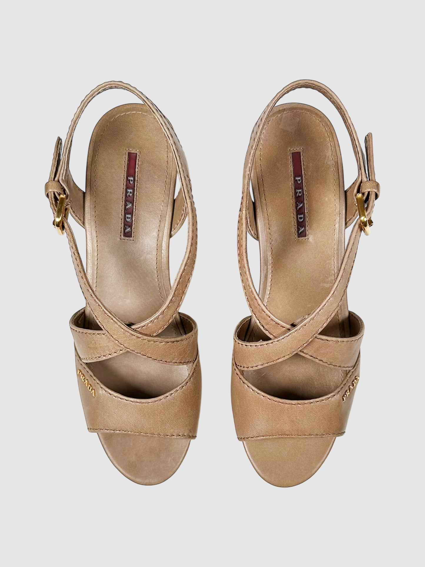 Strappy Leather Wedges