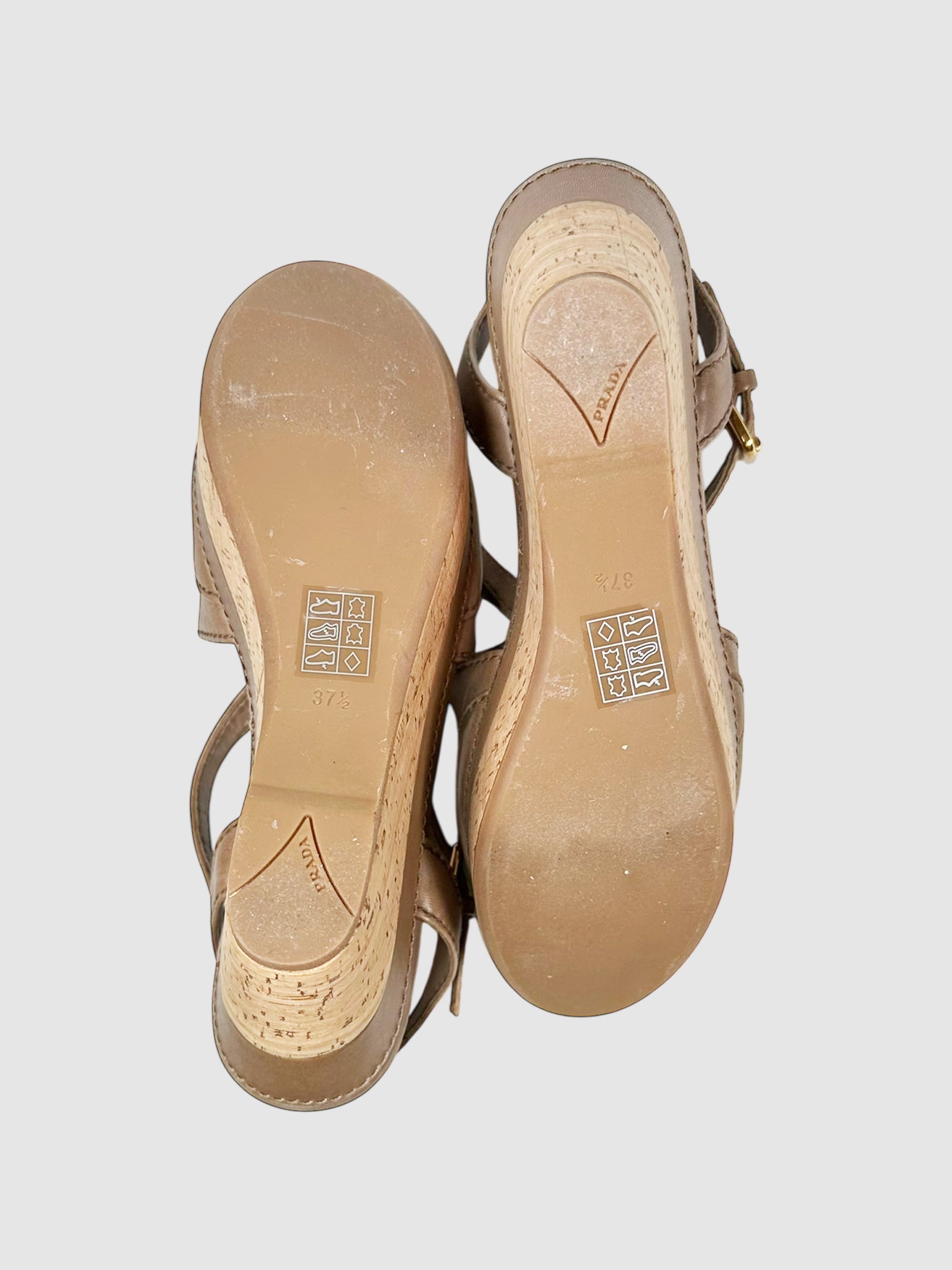 Strappy Leather Wedges