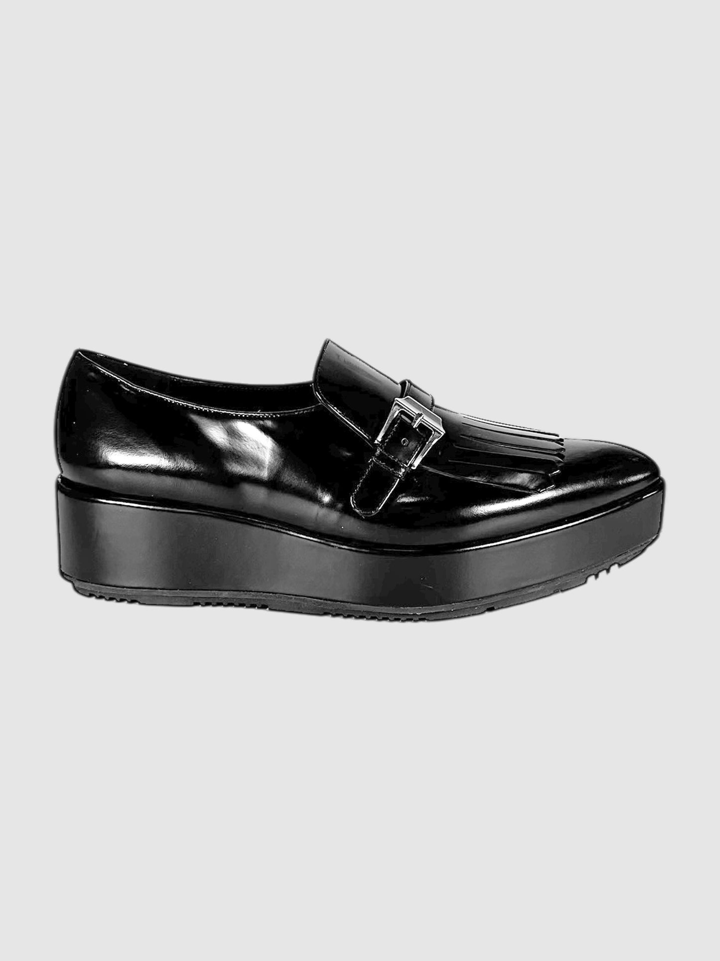 Spazzolato Platform Oxford Shoes - Size 38.5.