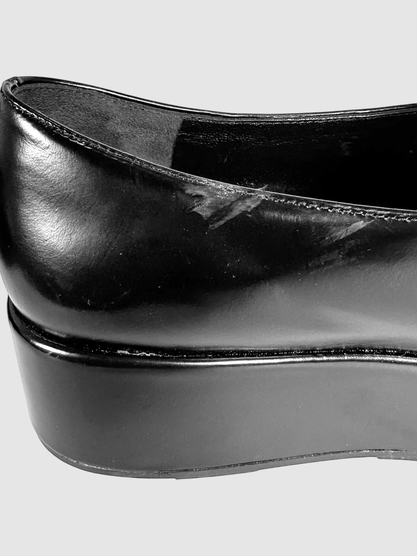 Spazzolato Platform Oxford Shoes - Size 38.5.