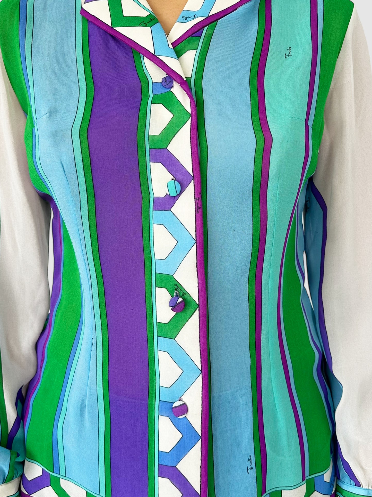 Silk Patterned Top
