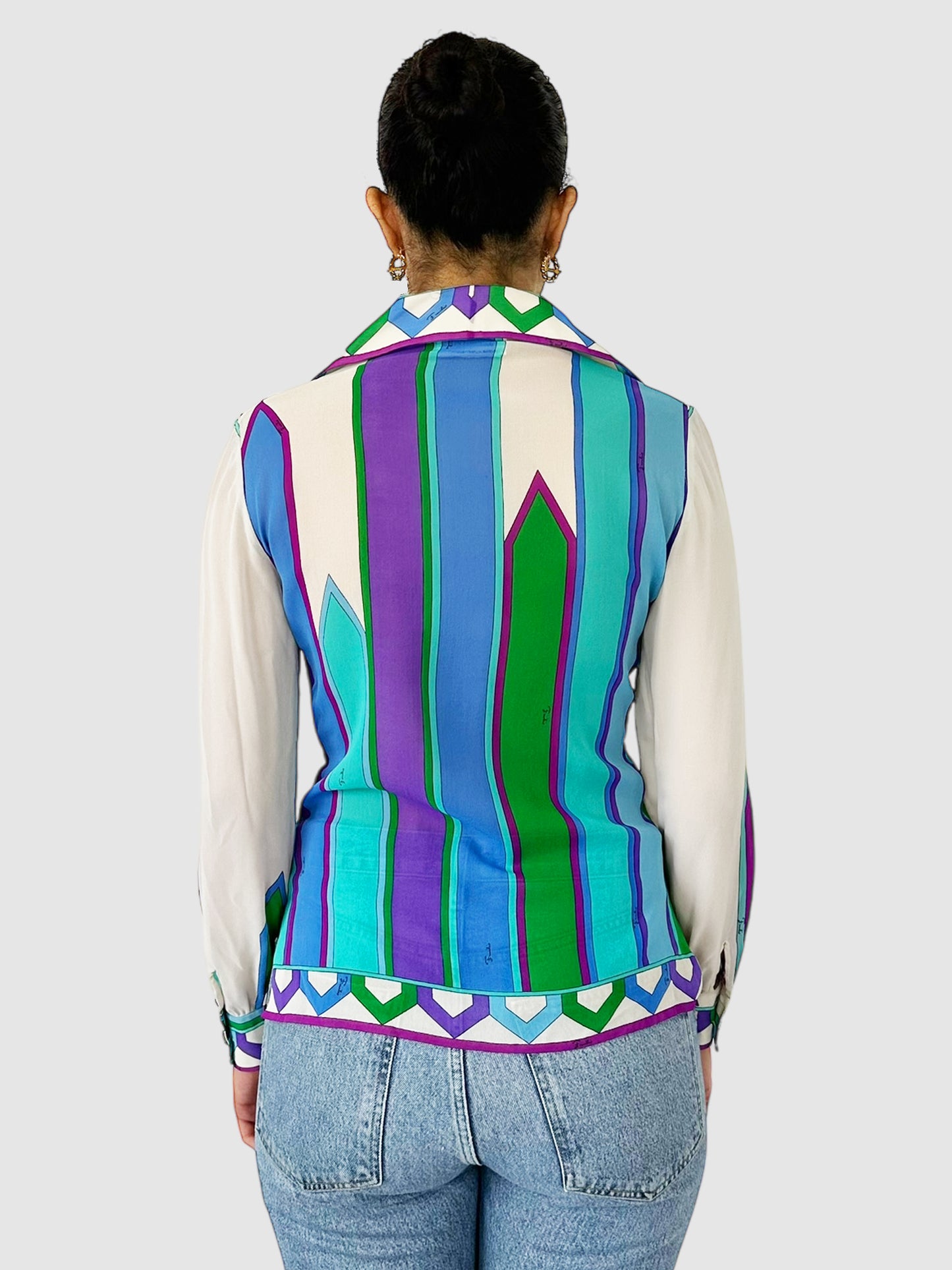 Silk Patterned Top