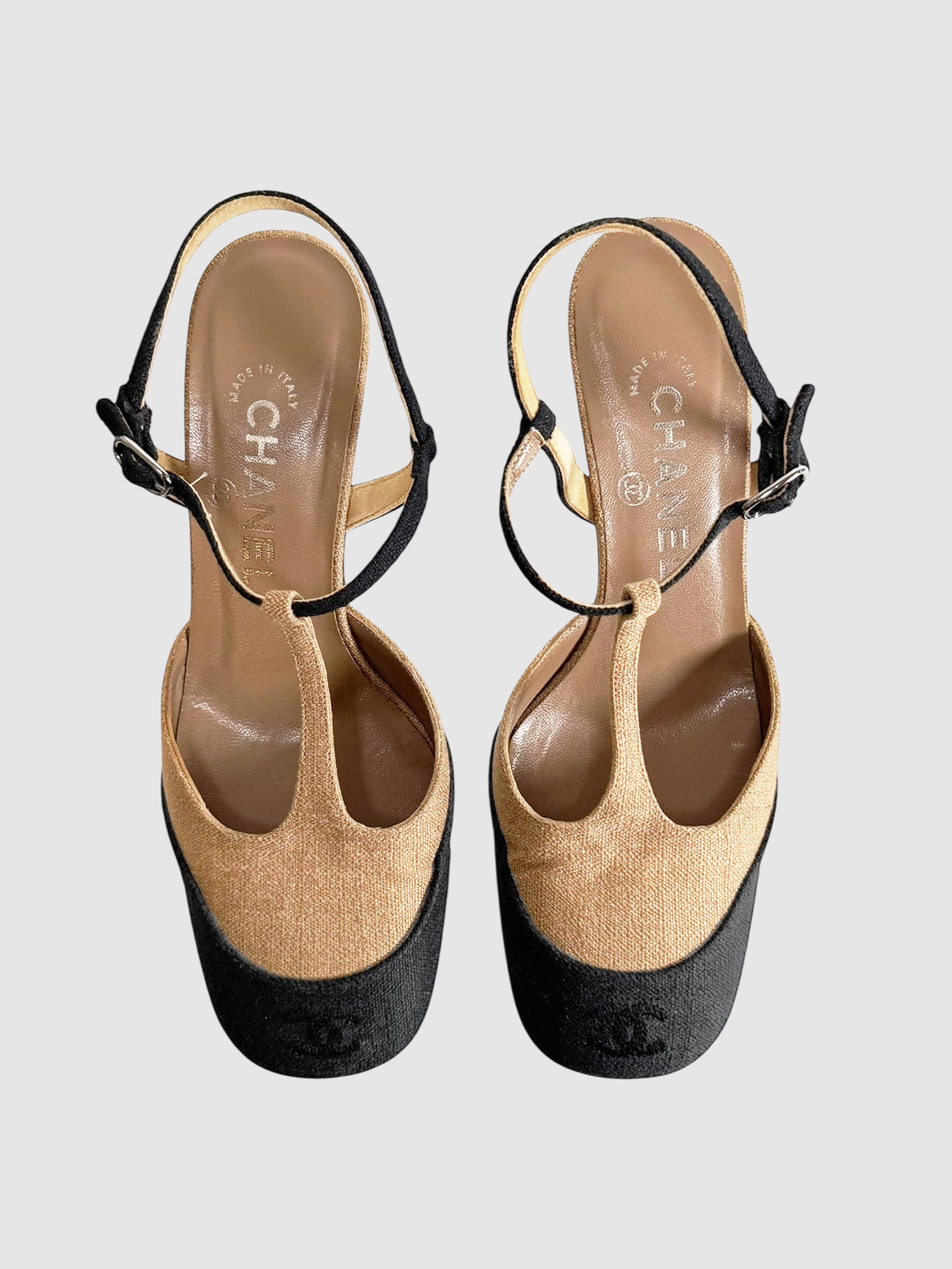 T-Strap Slingback Heels