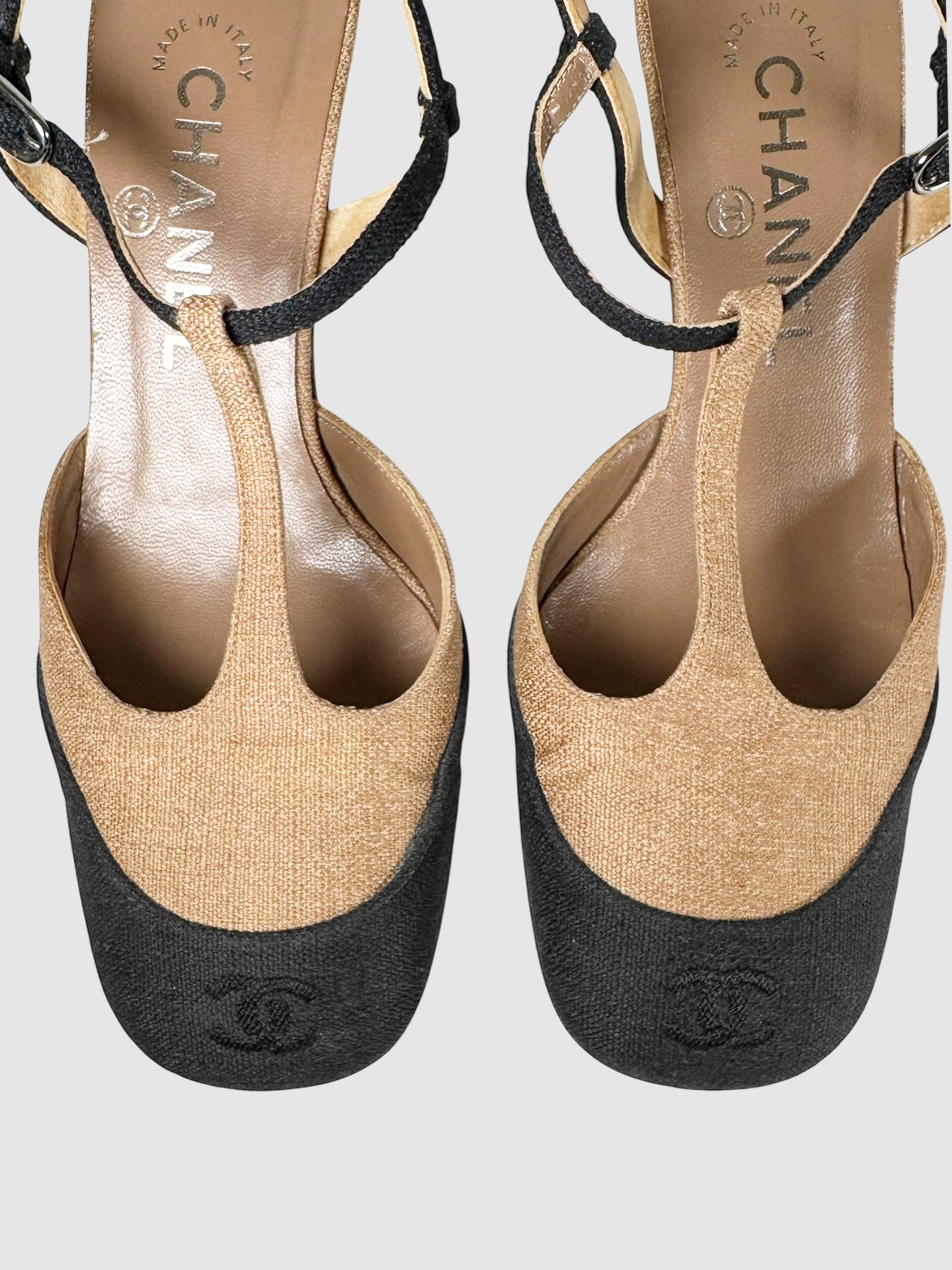 T-Strap Slingback Heels