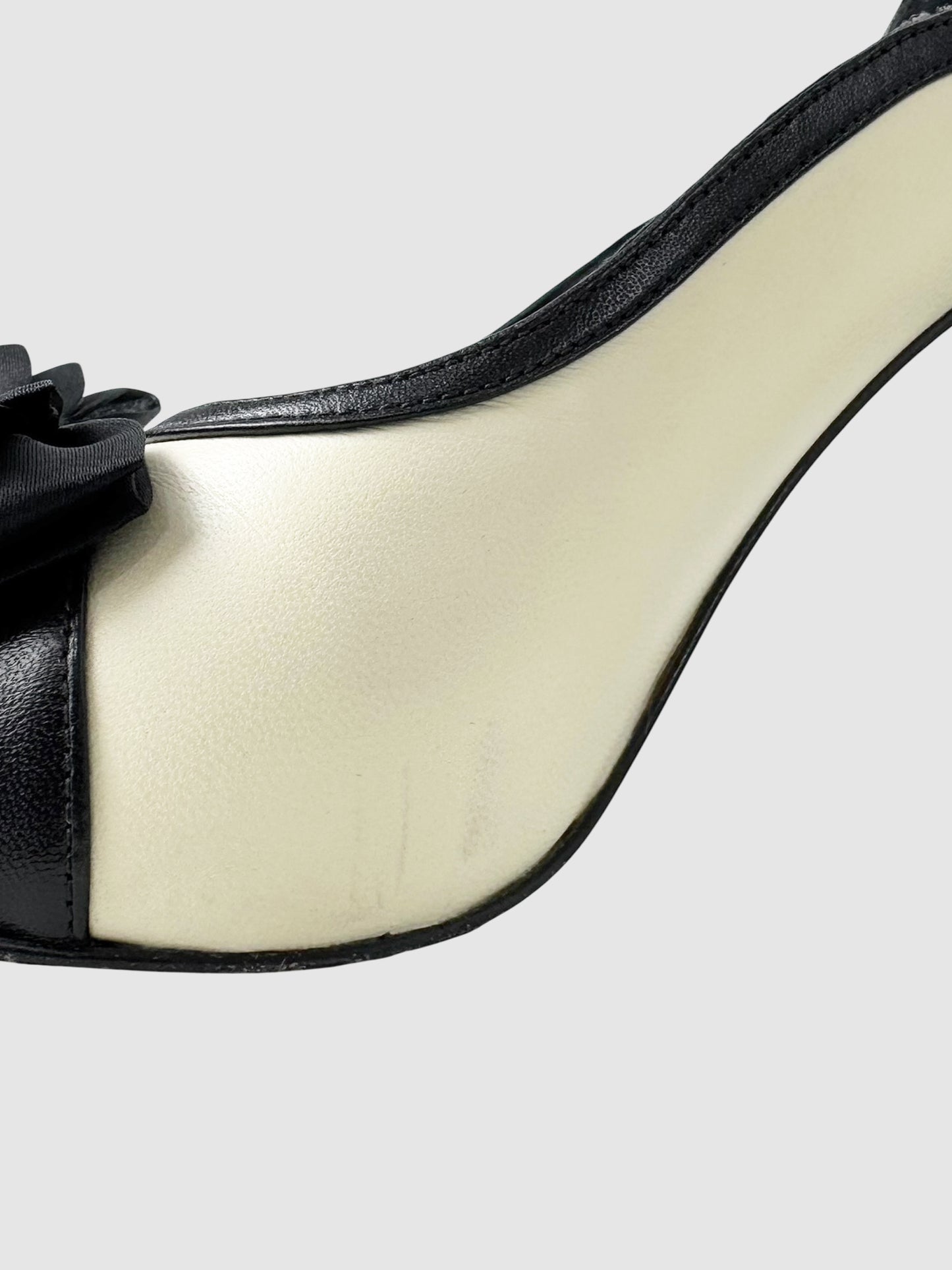 Two-Tone Leather Pumps