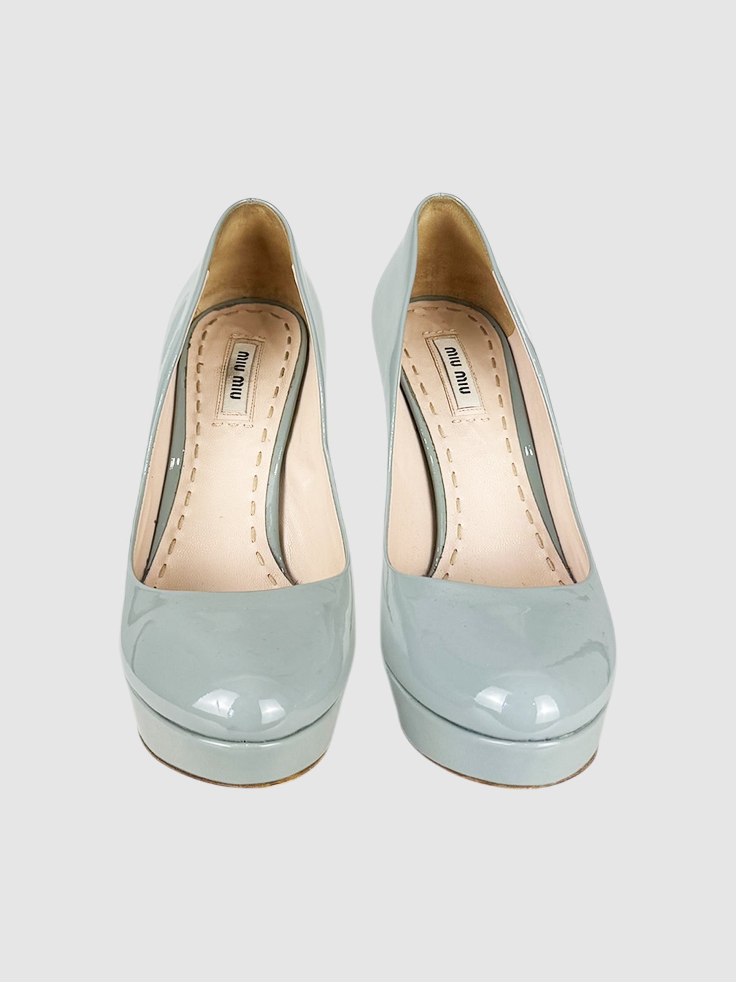 Leather Platform Pumps
