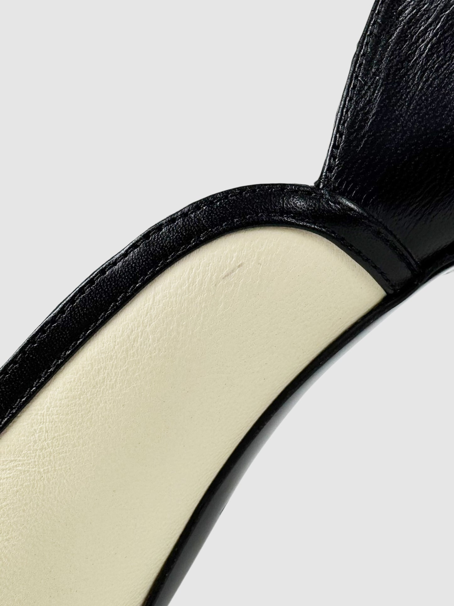 Two-Tone Leather Pumps