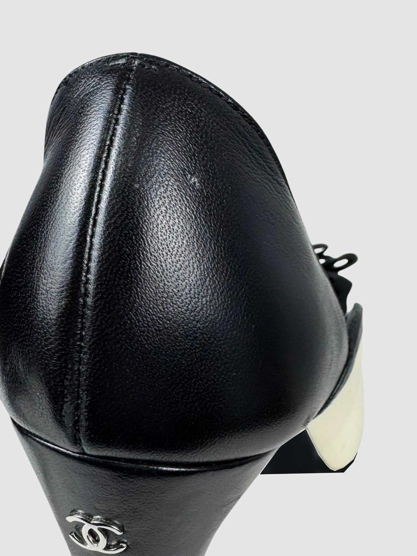 Two-Tone Leather Pumps
